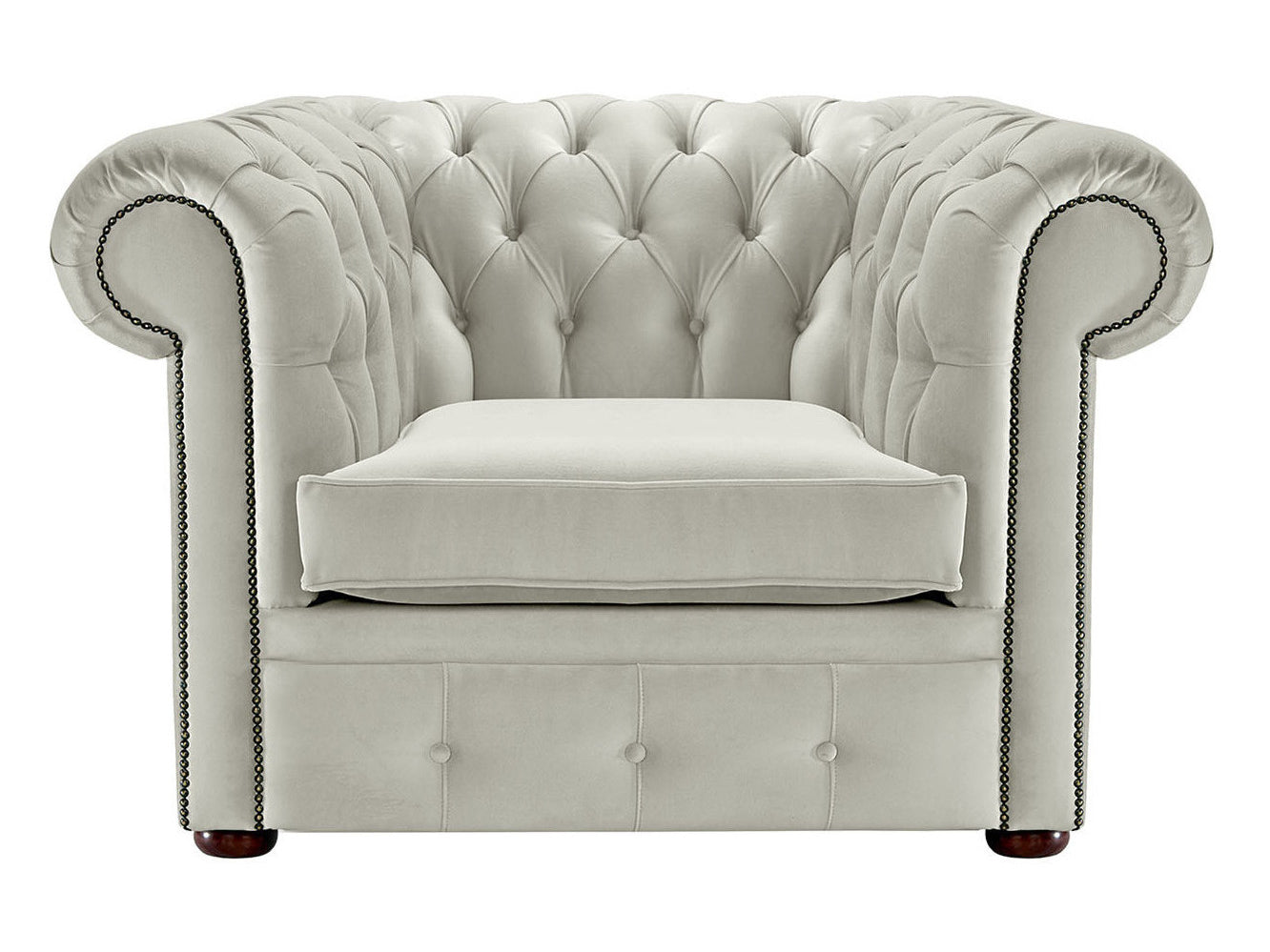 Hemingway Chesterfield Club Chair Allure Cream Velvet