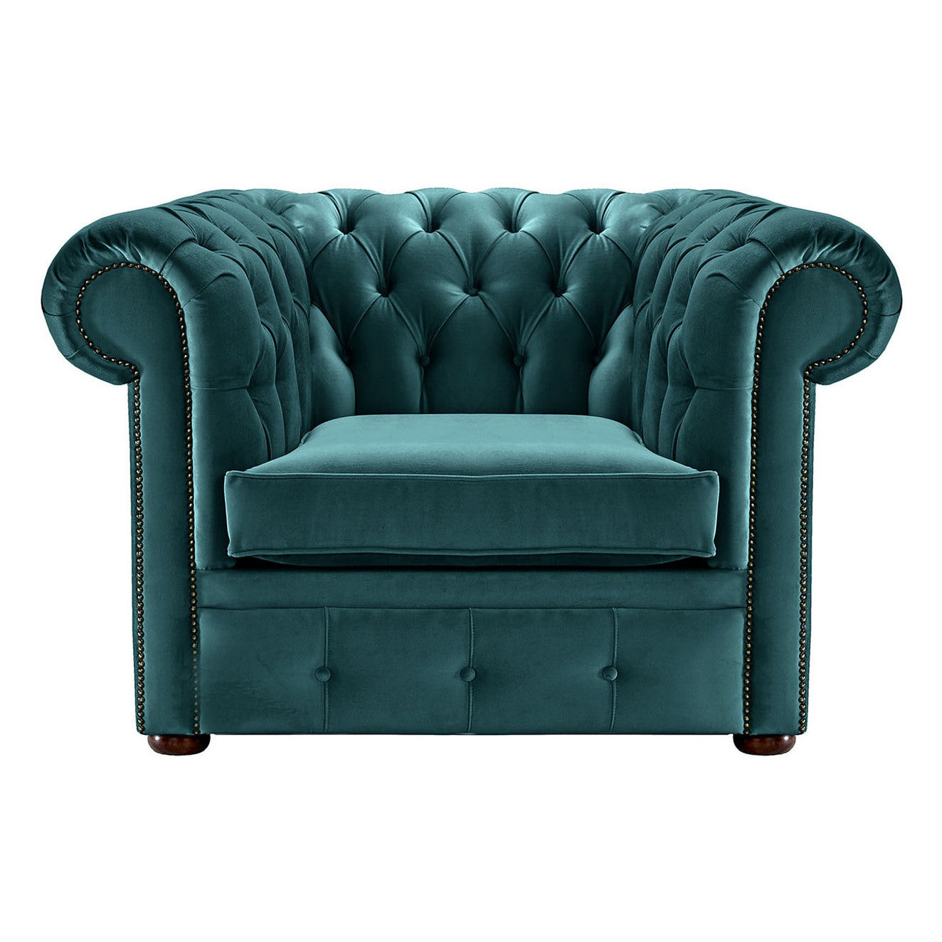 Hemingway Chesterfield Club Chair Allure Emerald Velvet