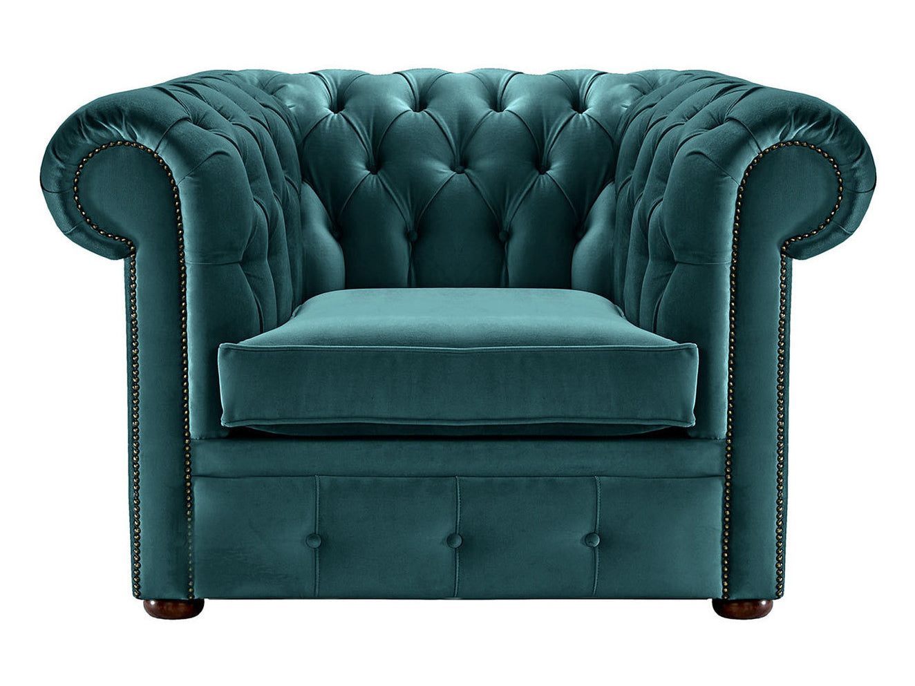 Hemingway Chesterfield Club Chair Allure Emerald Velvet