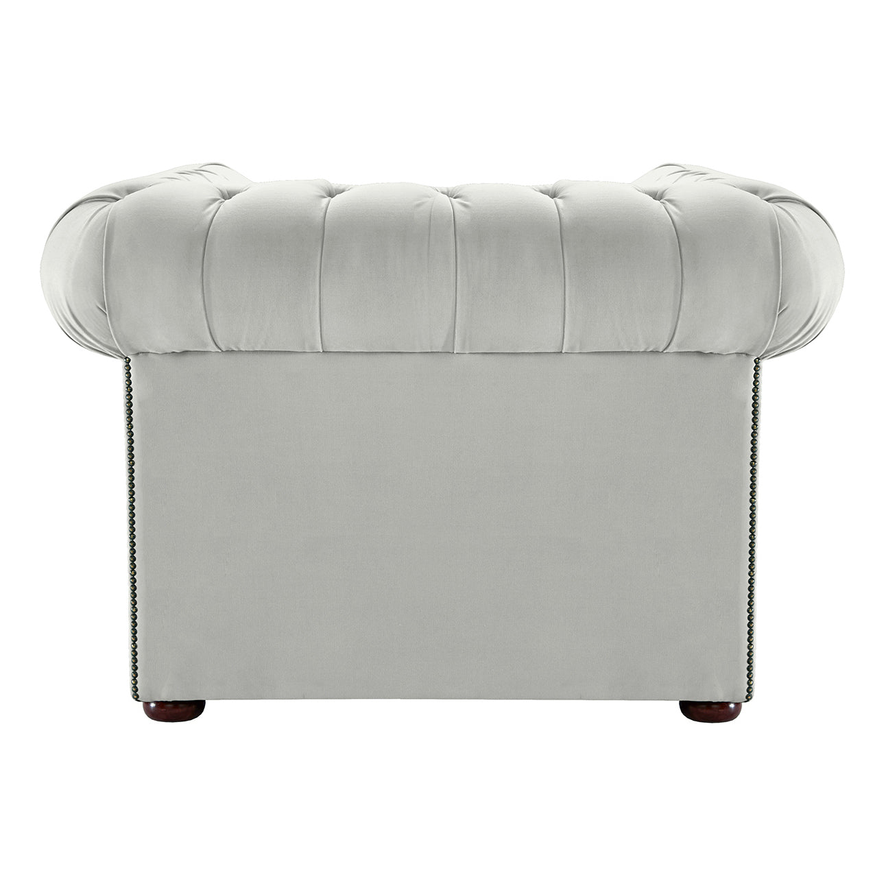 Hemingway Chesterfield Club Chair Allure Silver Velvet