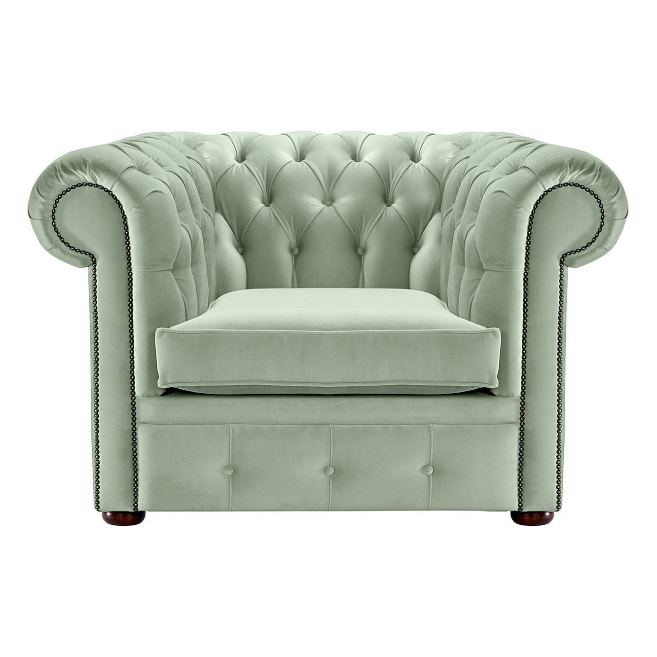 Hemingway Chesterfield Club Chair Allure Sky Velvet