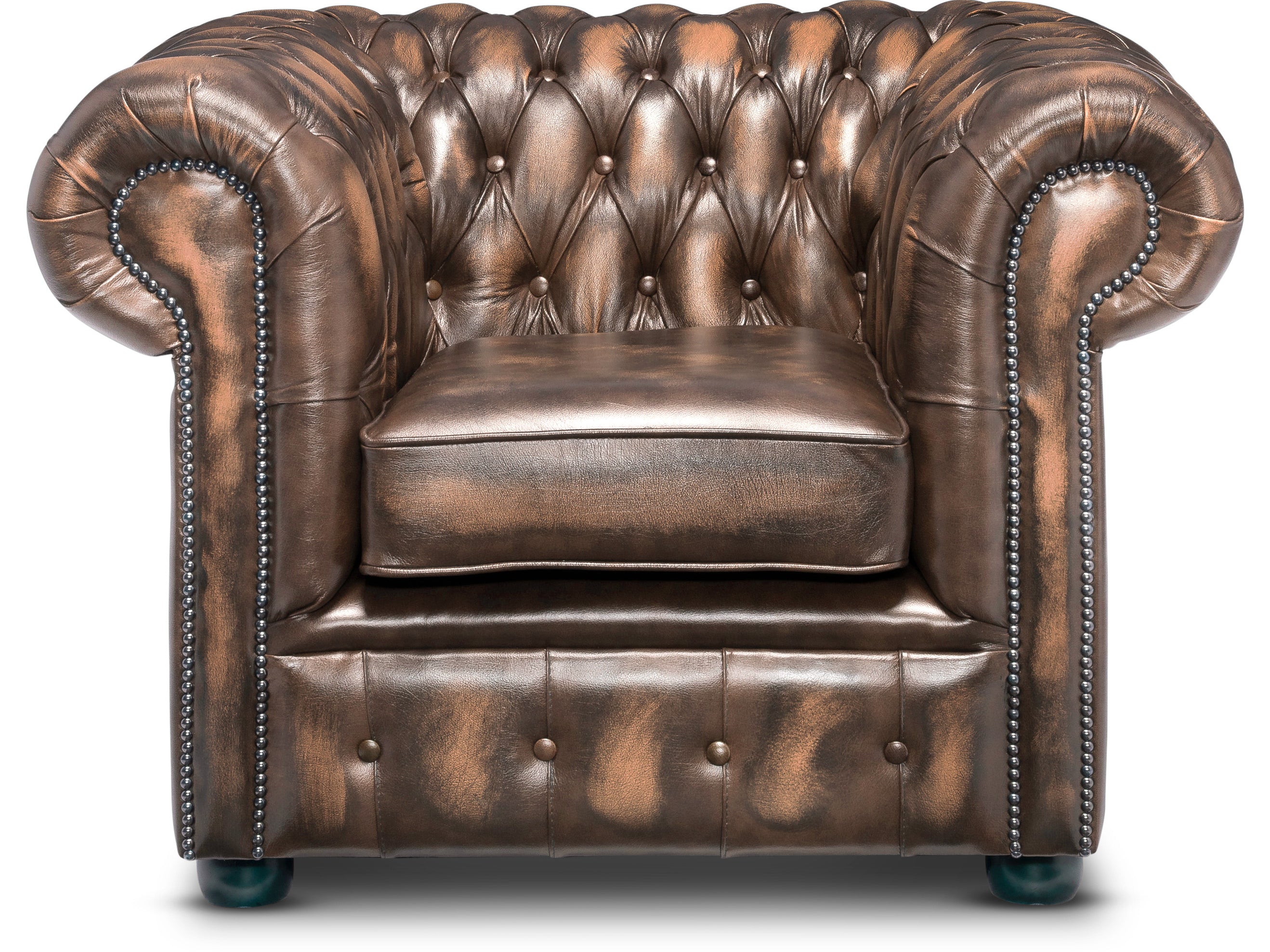 Hemingway Chesterfield Club Chair Antique Autumn Tan Leather