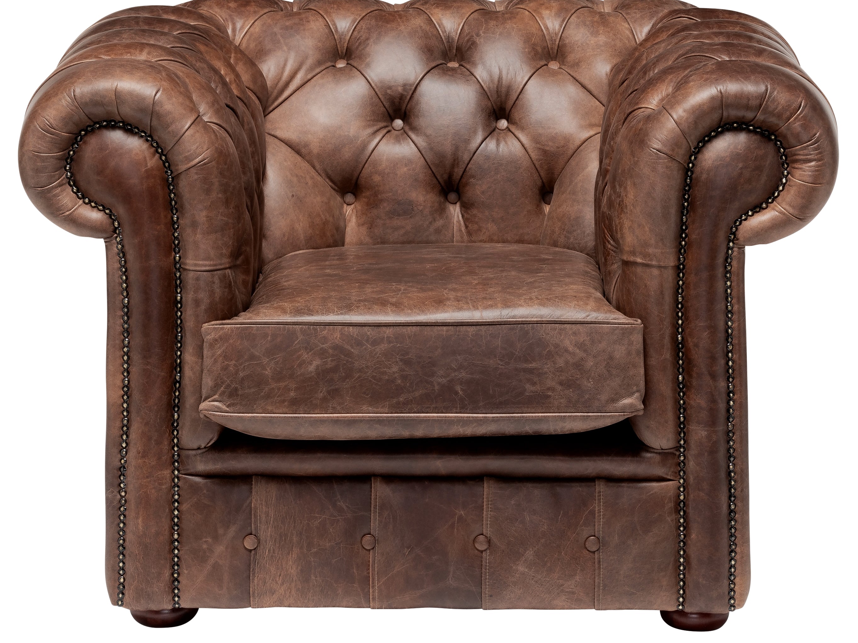 Hemingway Chesterfield Club Chair Dune Coffee Leather