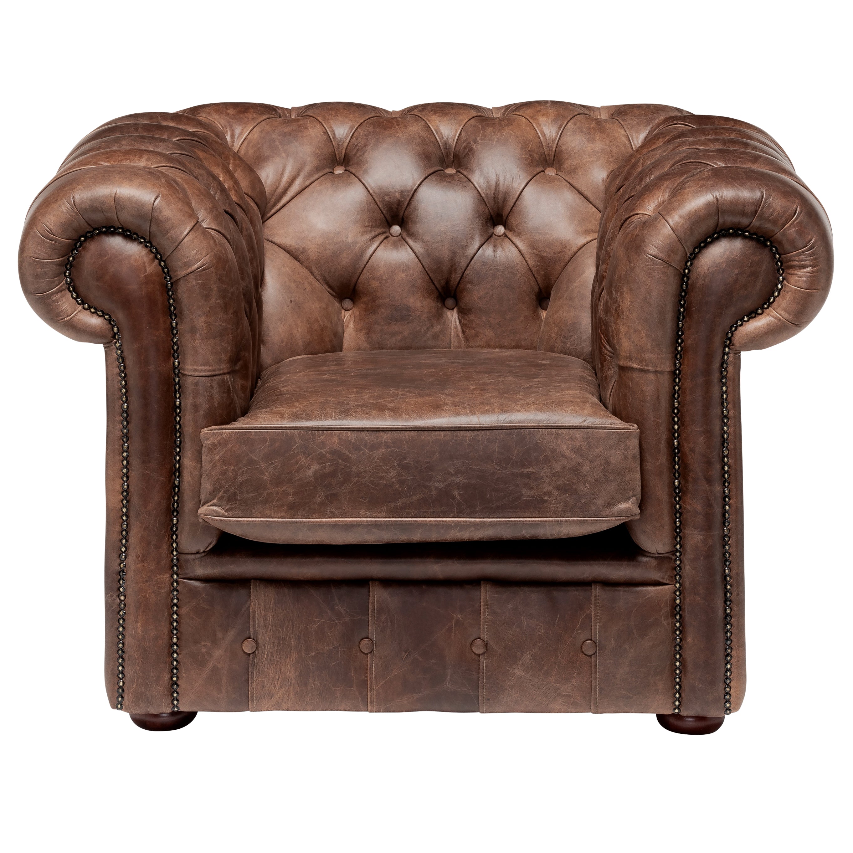 Hemingway Chesterfield Club Chair Dune Coffee Leather
