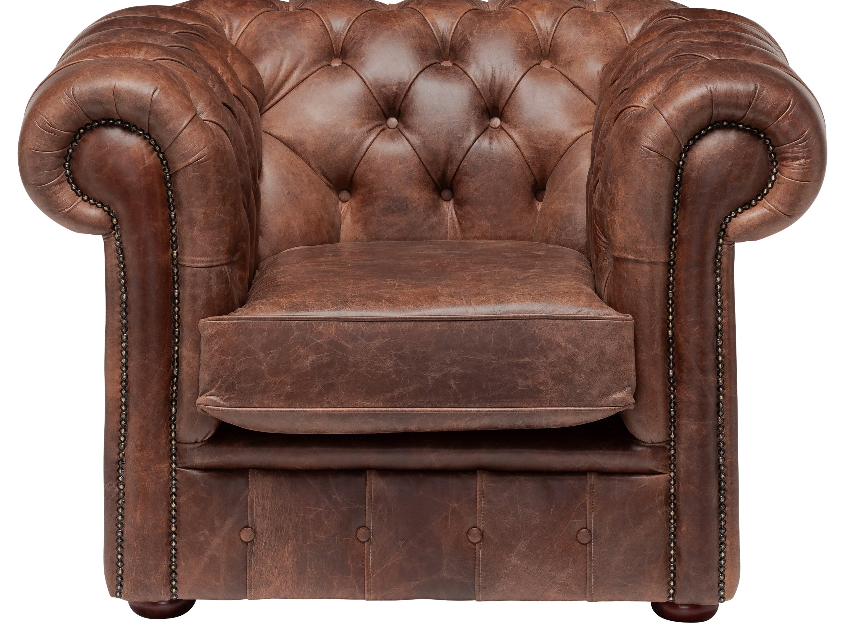 Hemingway Chesterfield Club Chair Dune Hazel Leather