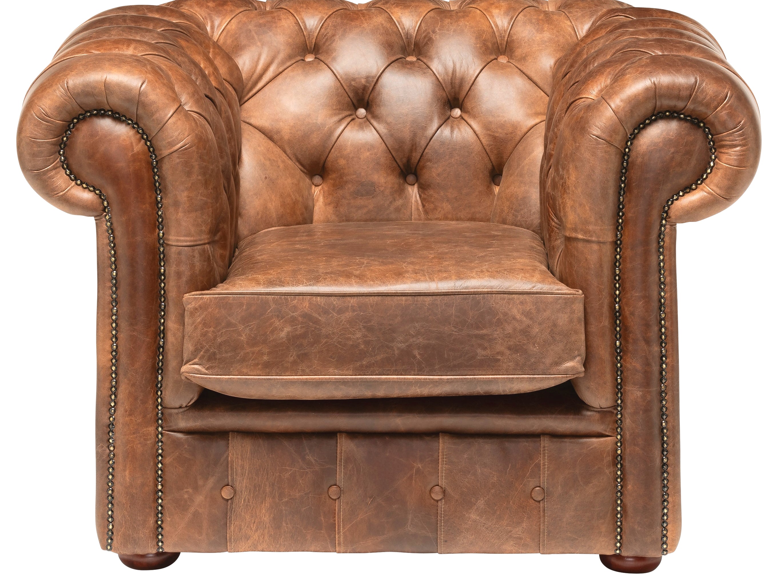 Hemingway Chesterfield Club Chair Dune Sand Leather