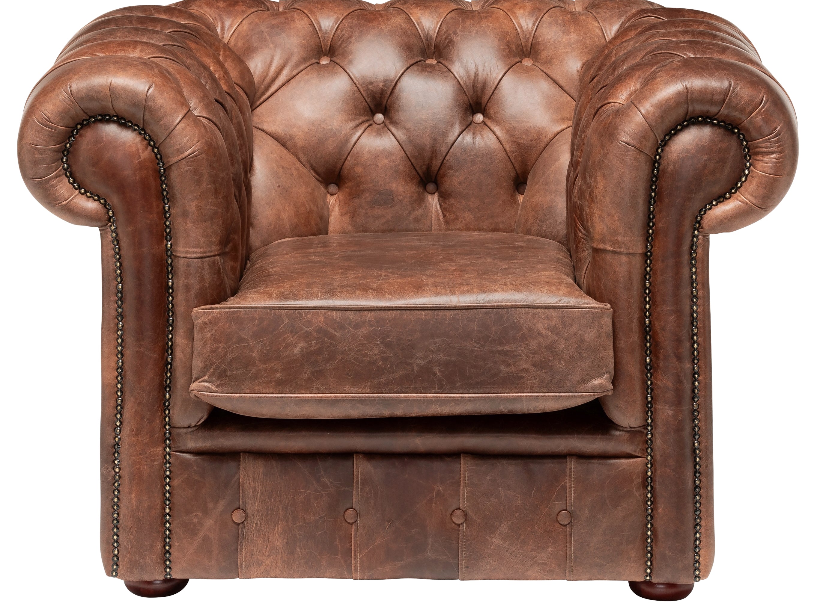Hemingway Chesterfield Club Chair Dune Tan Leather