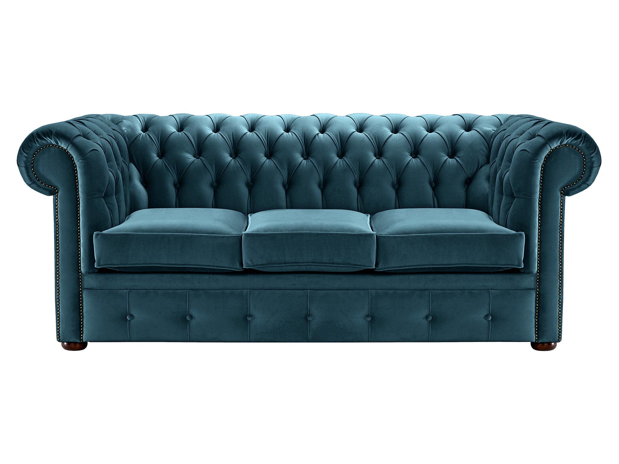 Hemingway Chesterfield Sofa Allure Blue Velvet