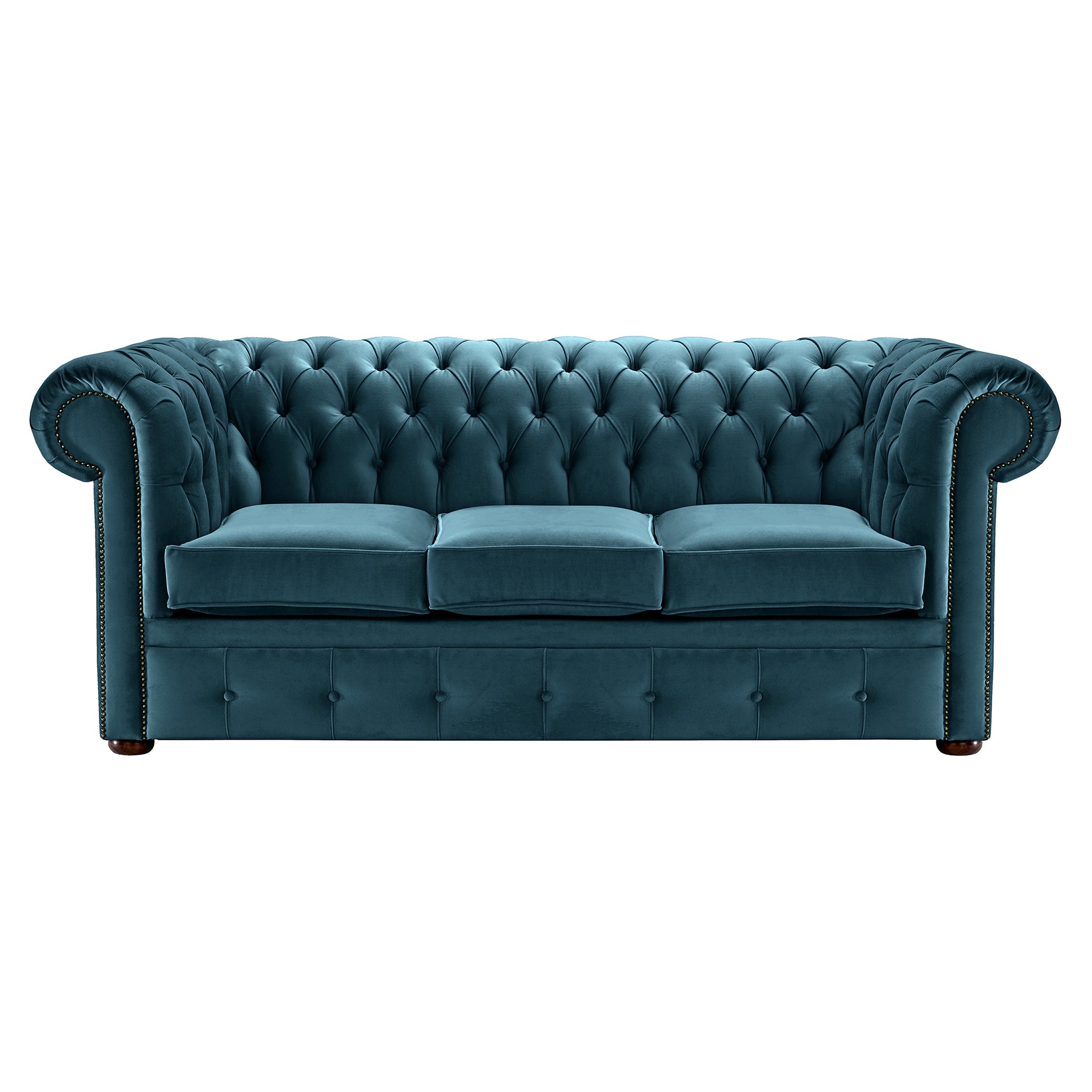 Hemingway Chesterfield Sofa Allure Blue Velvet
