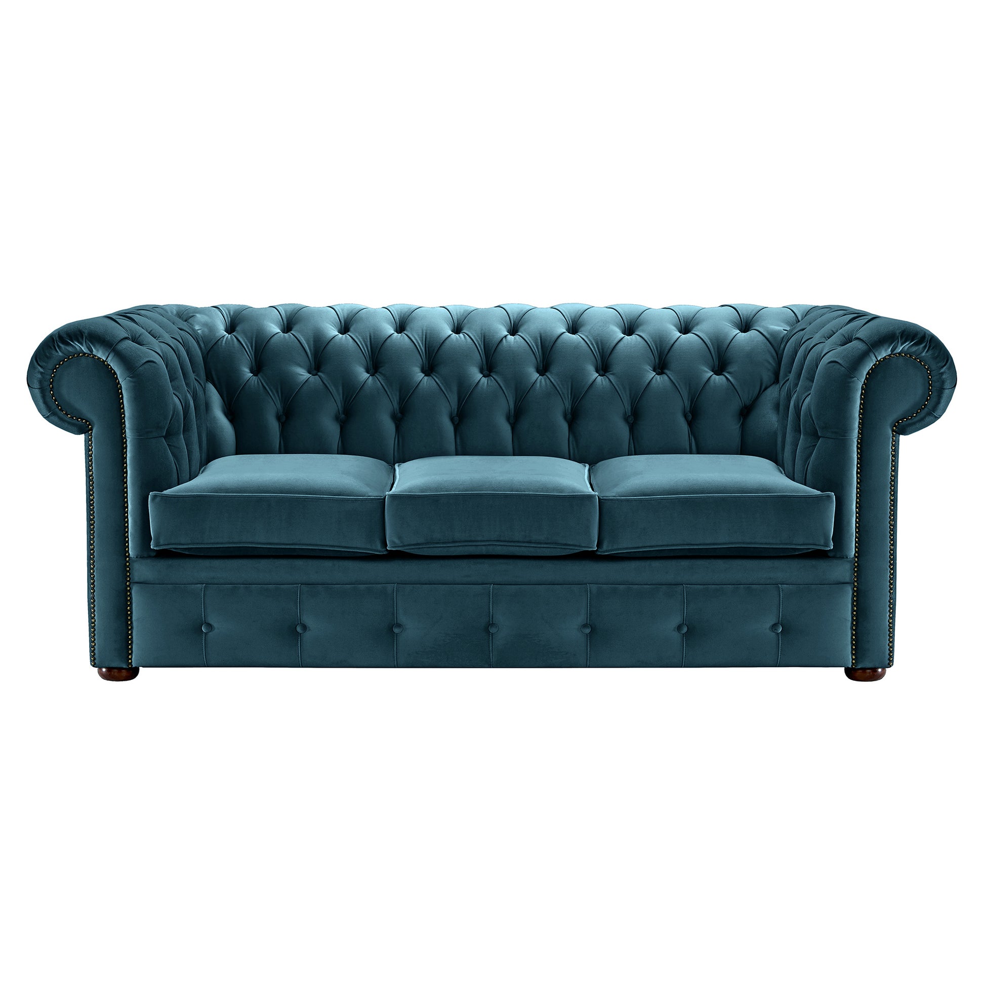 Hemingway Chesterfield Sofa Allure Blue Velvet