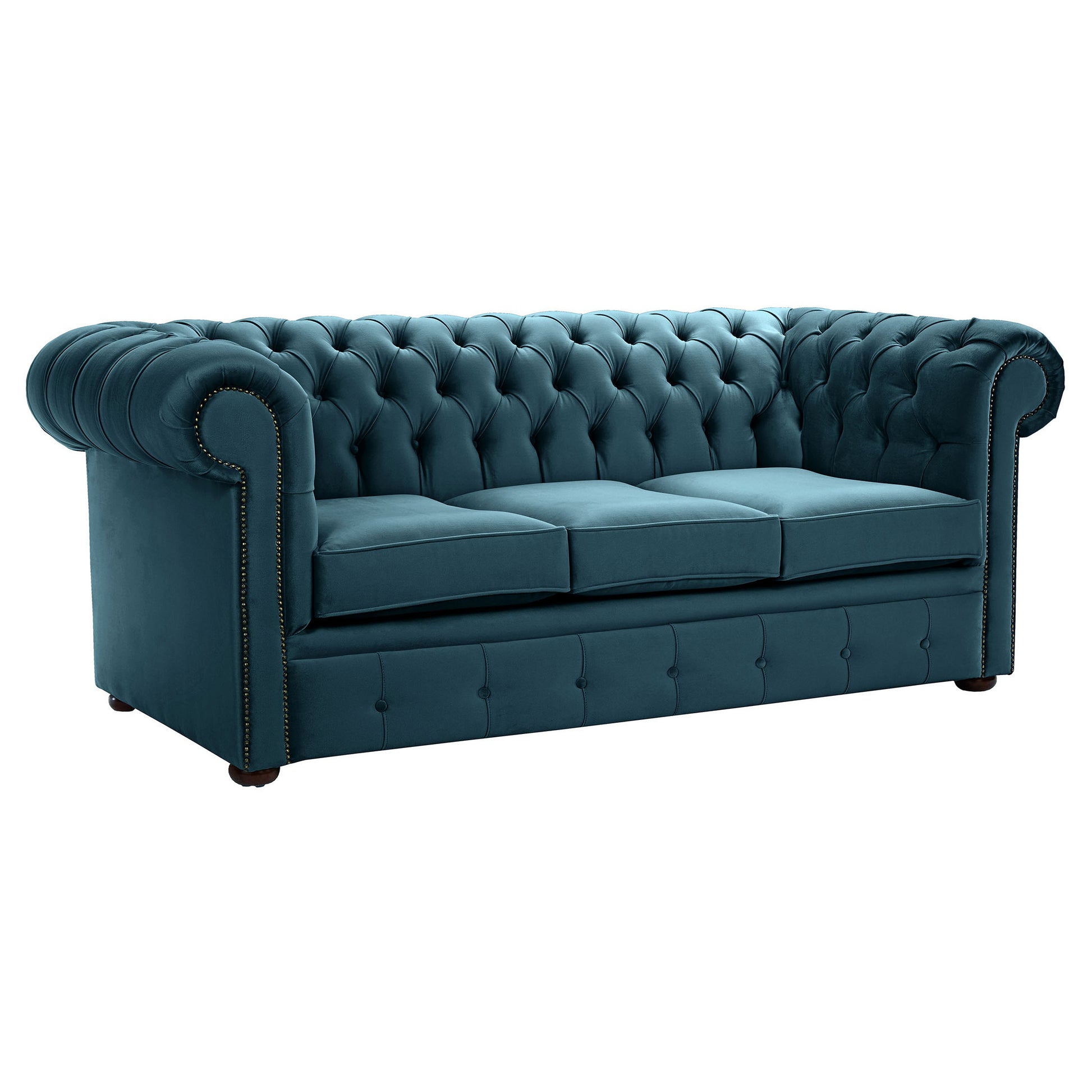 Hemingway Chesterfield Sofa Allure Blue Velvet