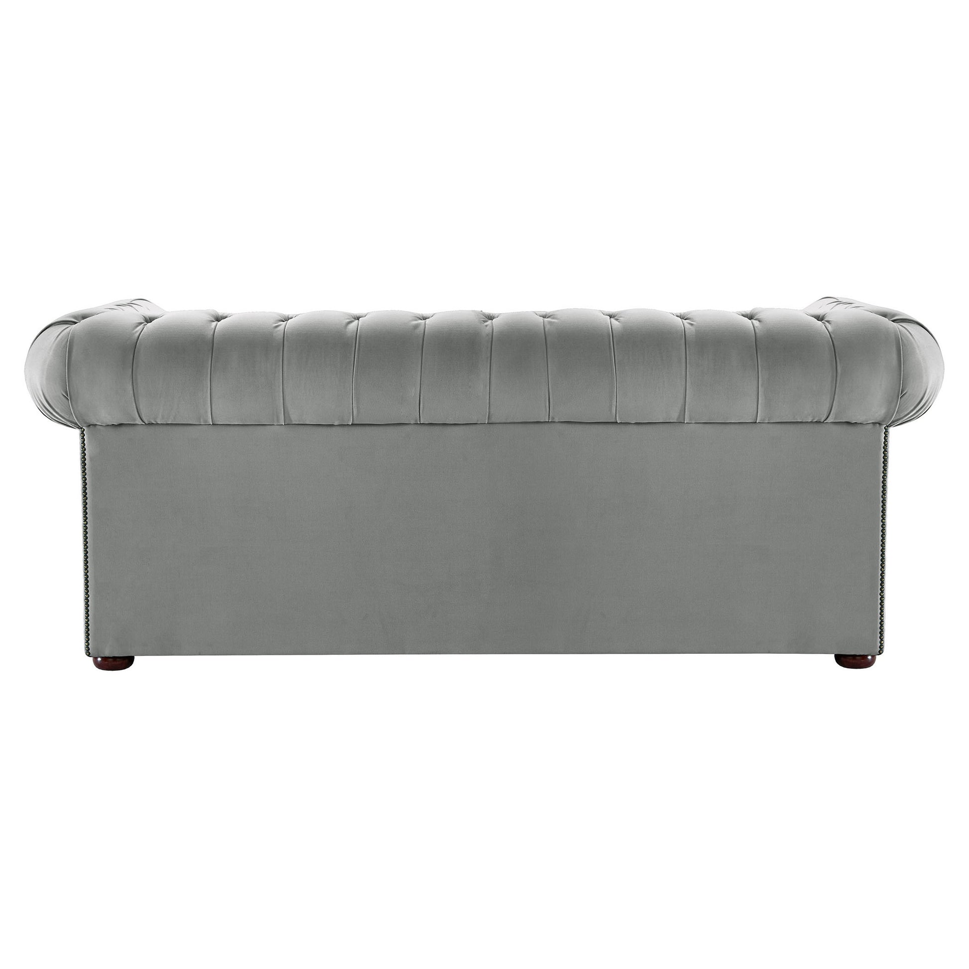 Hemingway Chesterfield Sofa Allure Grey Velvet