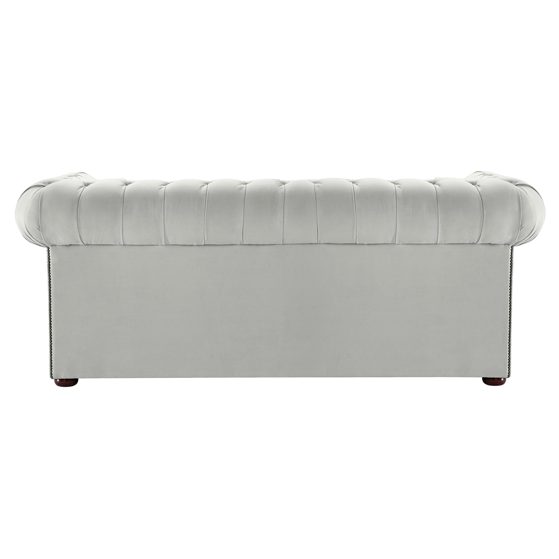 Hemingway Chesterfield Sofa Allure Silver Velvet