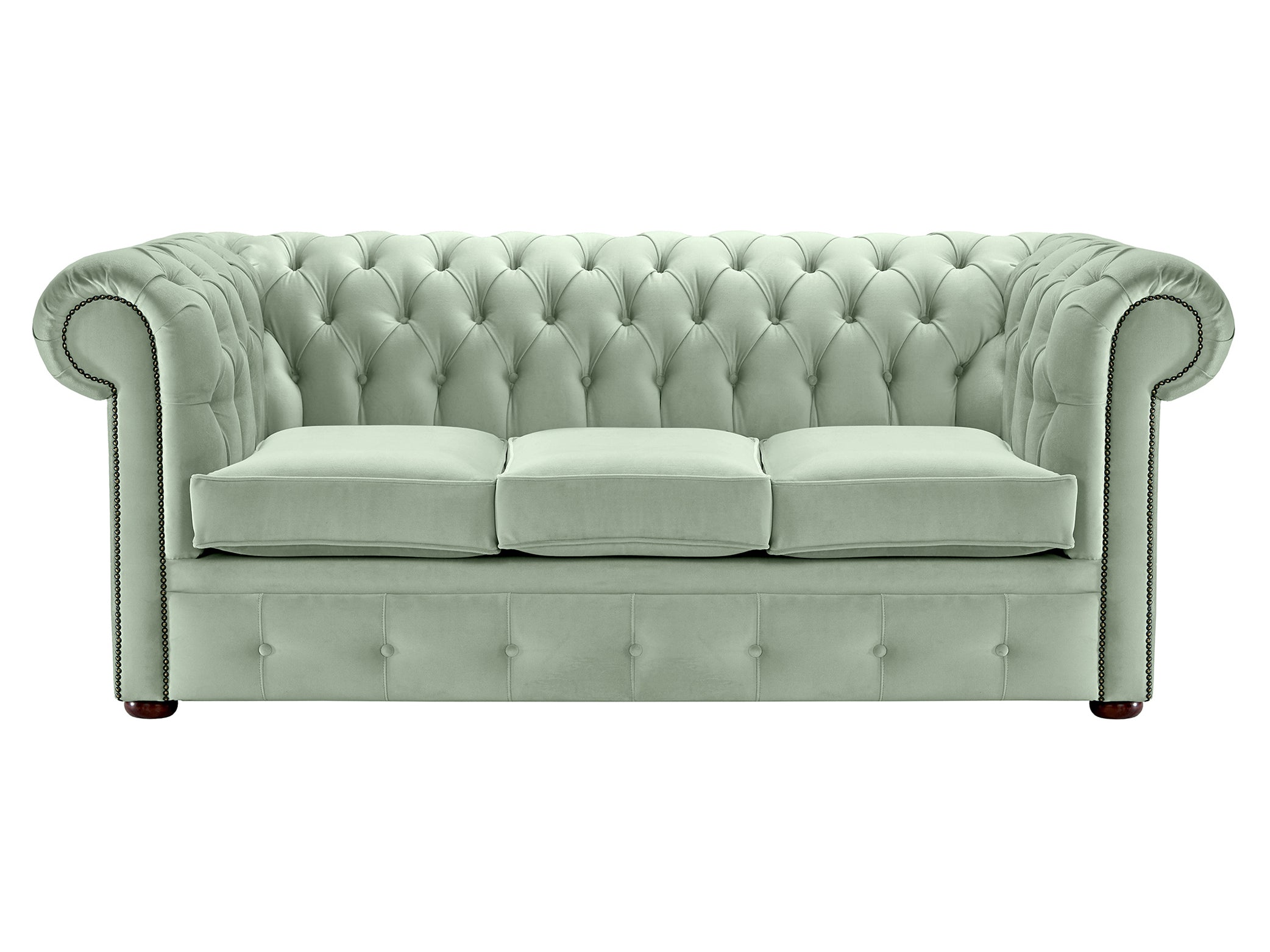 Hemingway Chesterfield Sofa Allure Sky Velvet