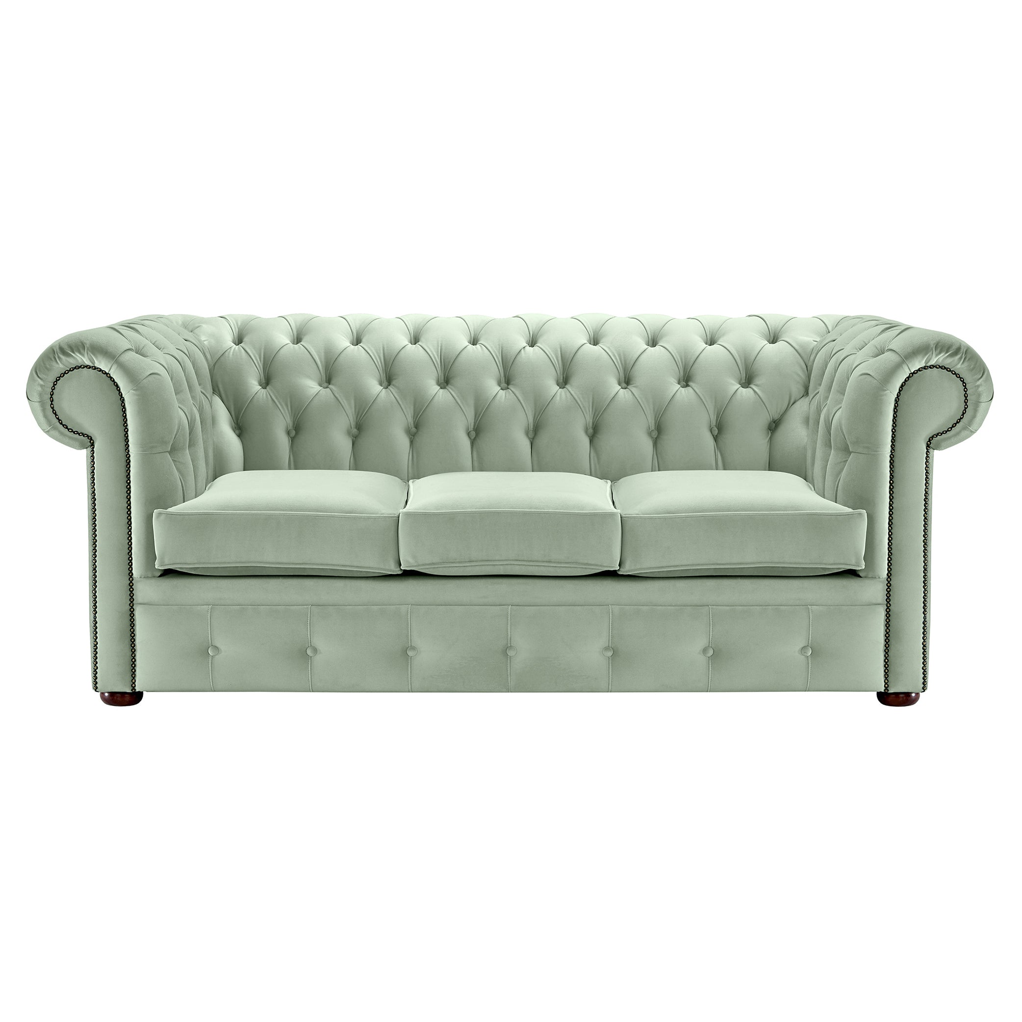 Hemingway Chesterfield Sofa Allure Sky Velvet