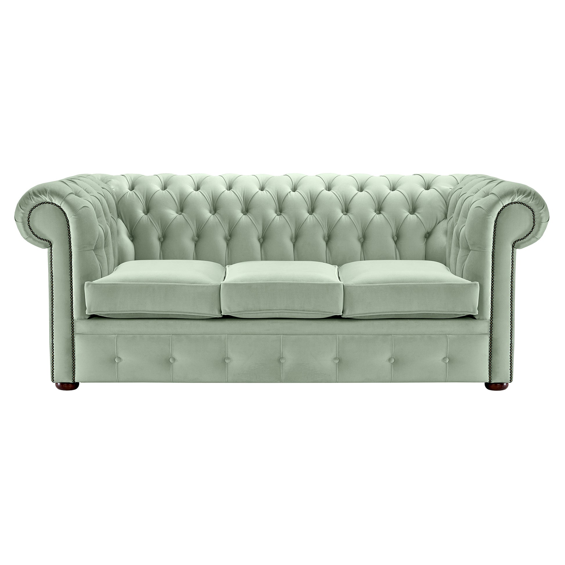 Hemingway Chesterfield Sofa Allure Sky Velvet
