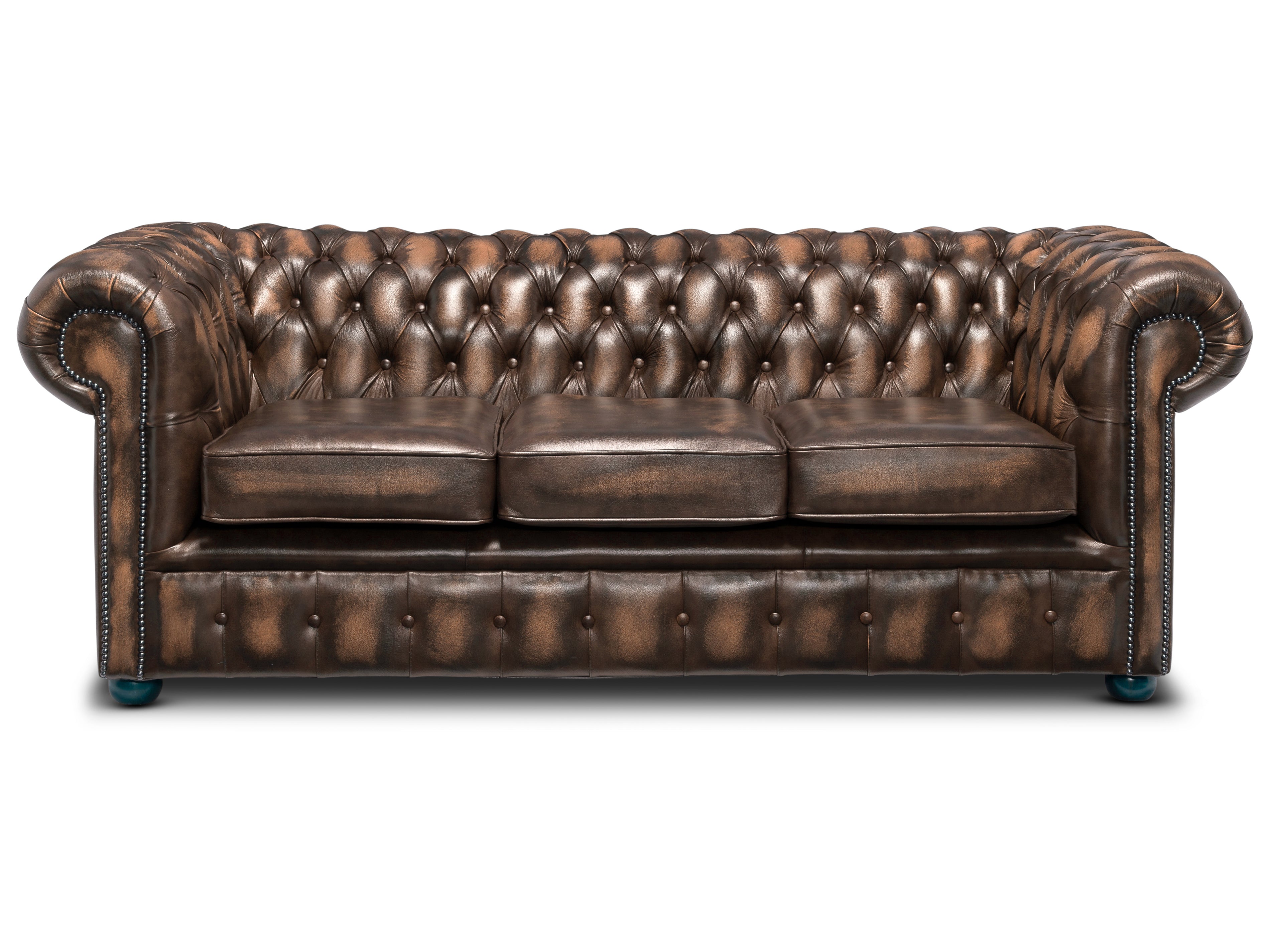 Hemingway Chesterfield Sofa Antique Autumn Tan Leather