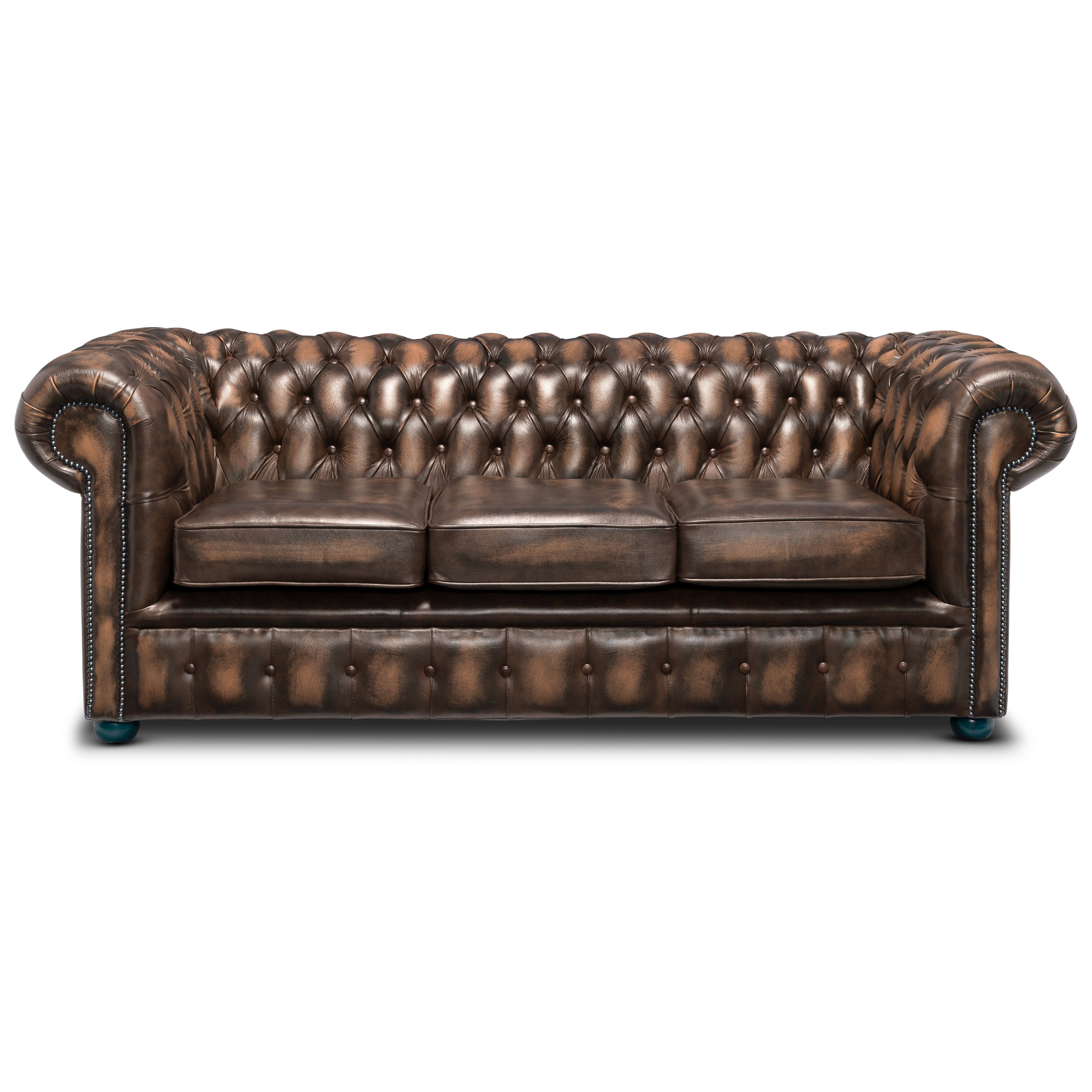 Hemingway Chesterfield Sofa Antique Autumn Tan Leather