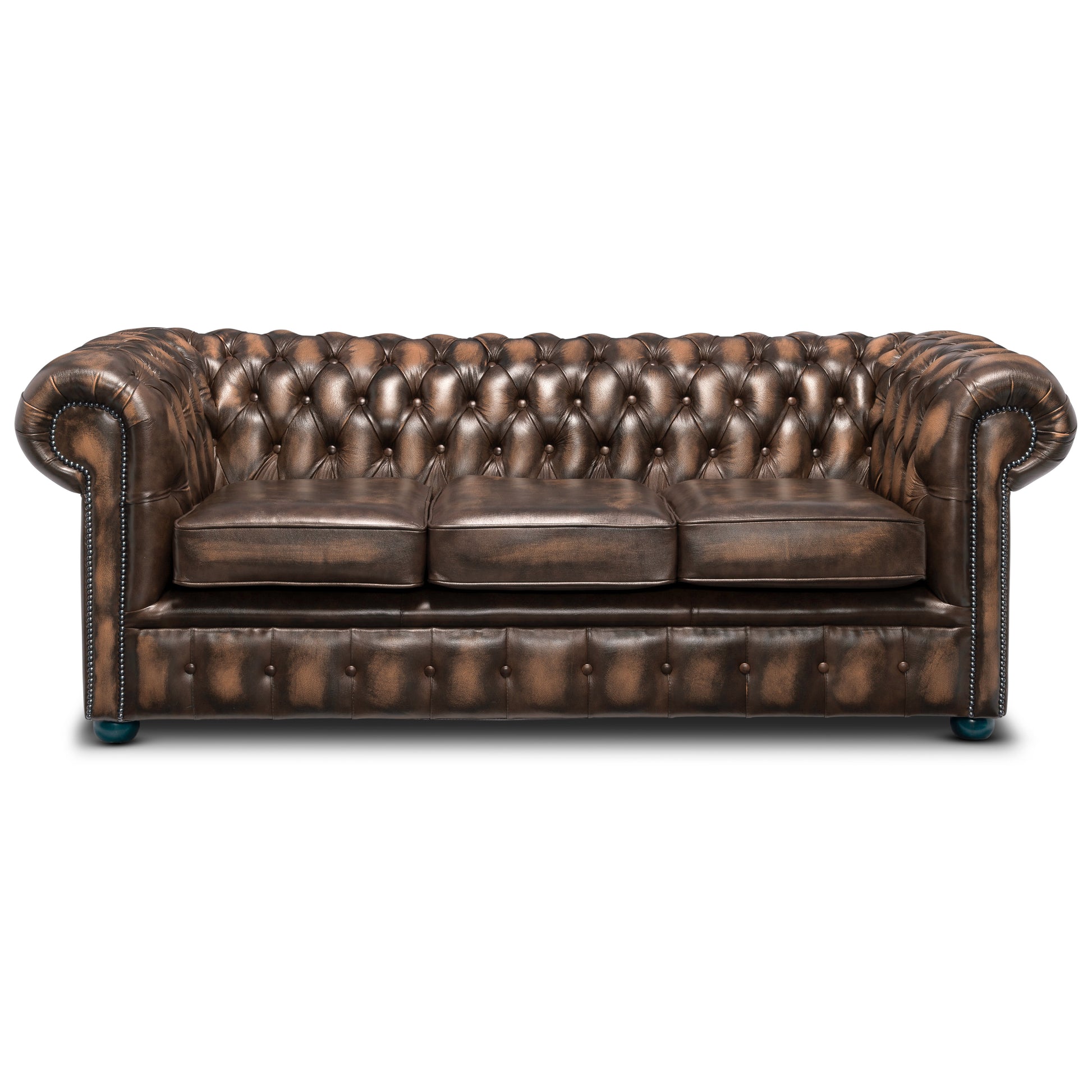 Hemingway Chesterfield Sofa Antique Autumn Tan Leather