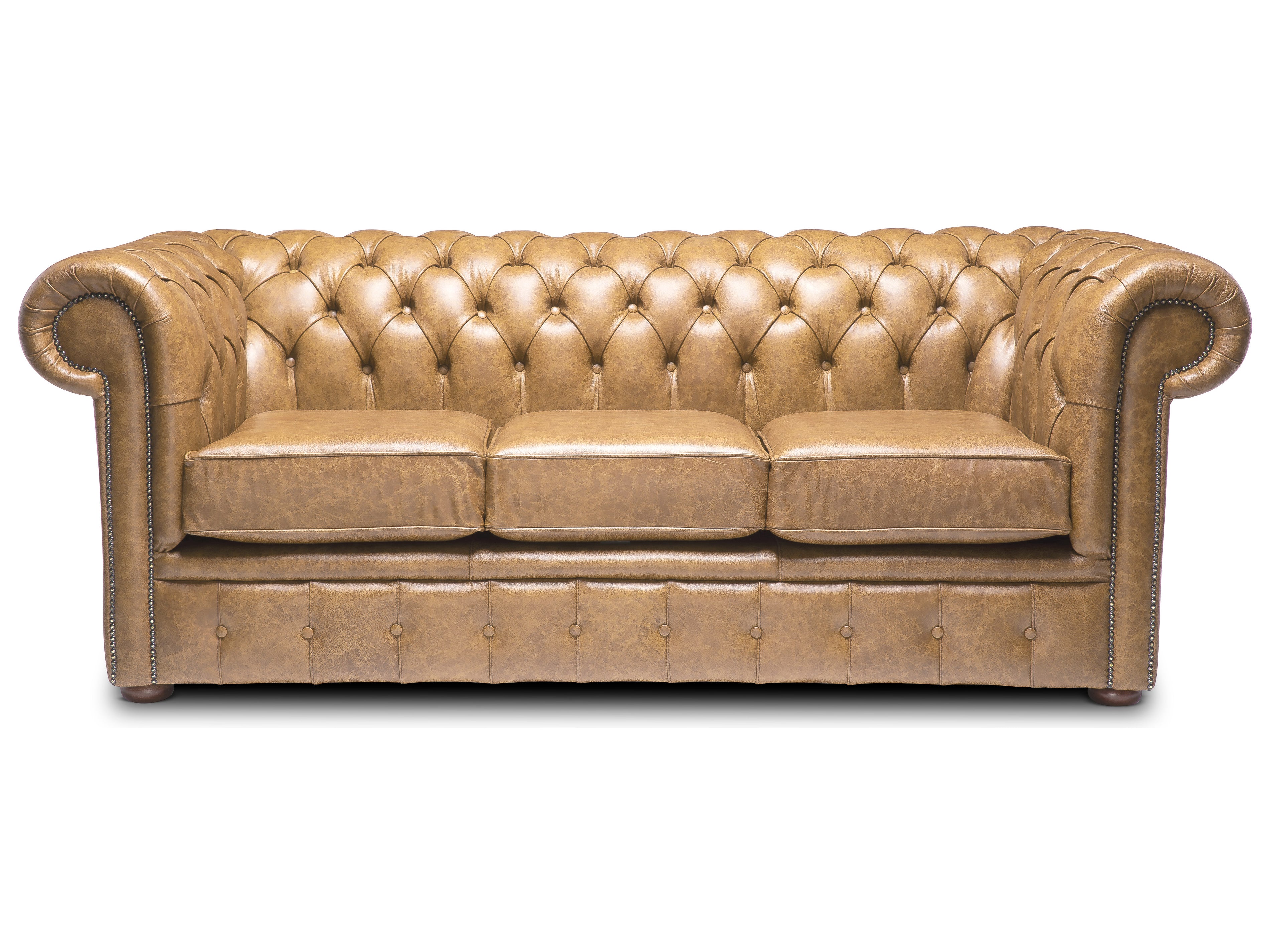 Hemingway Chesterfield Sofa Apache Ash Leather
