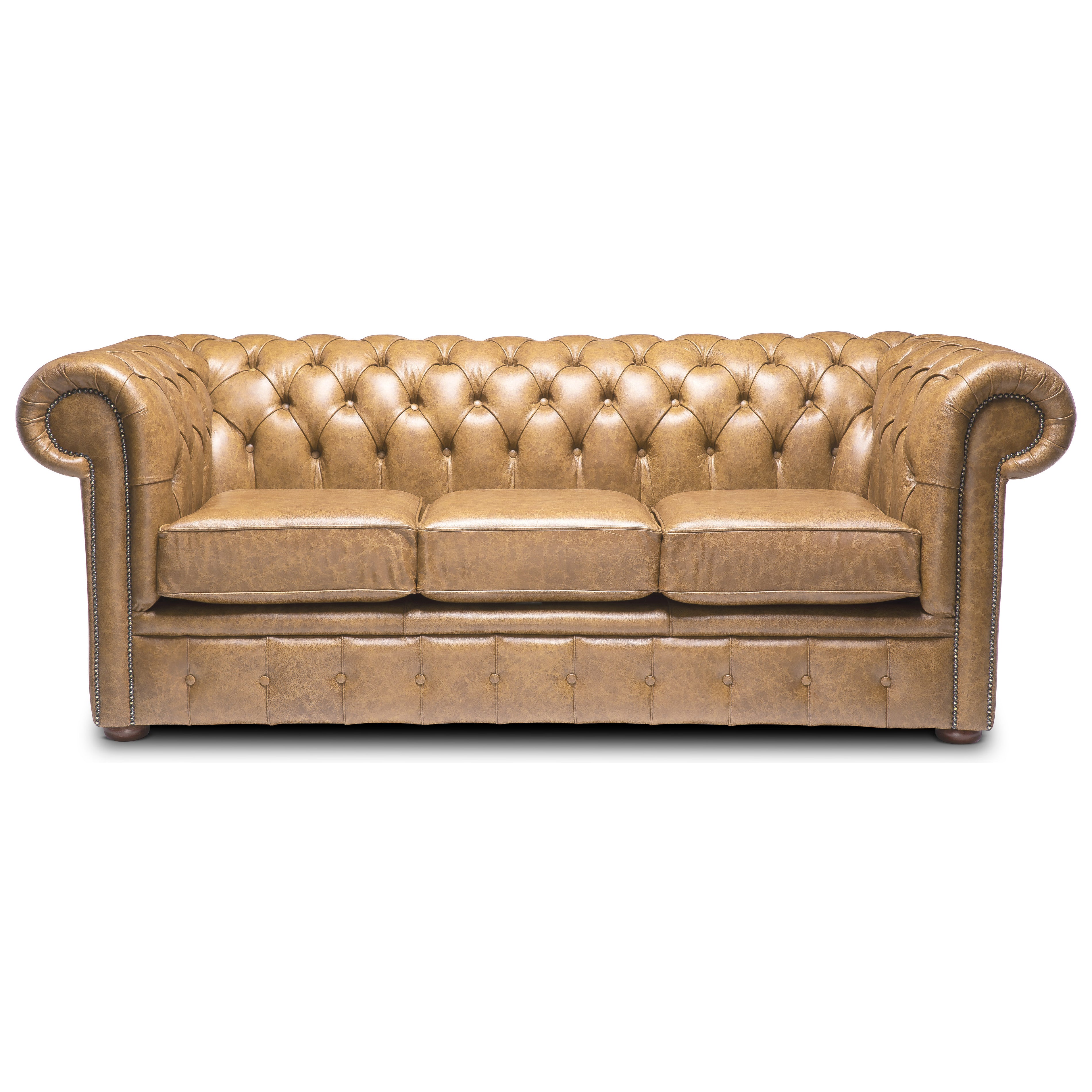 Hemingway Chesterfield Sofa Apache Ash Leather