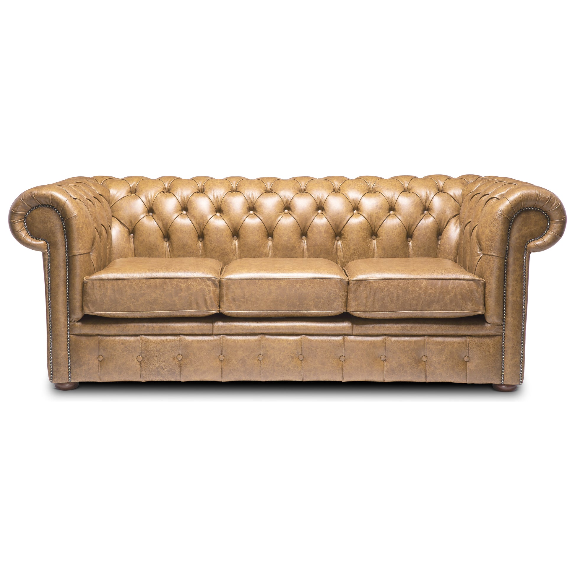 Hemingway Chesterfield Sofa Apache Ash Leather