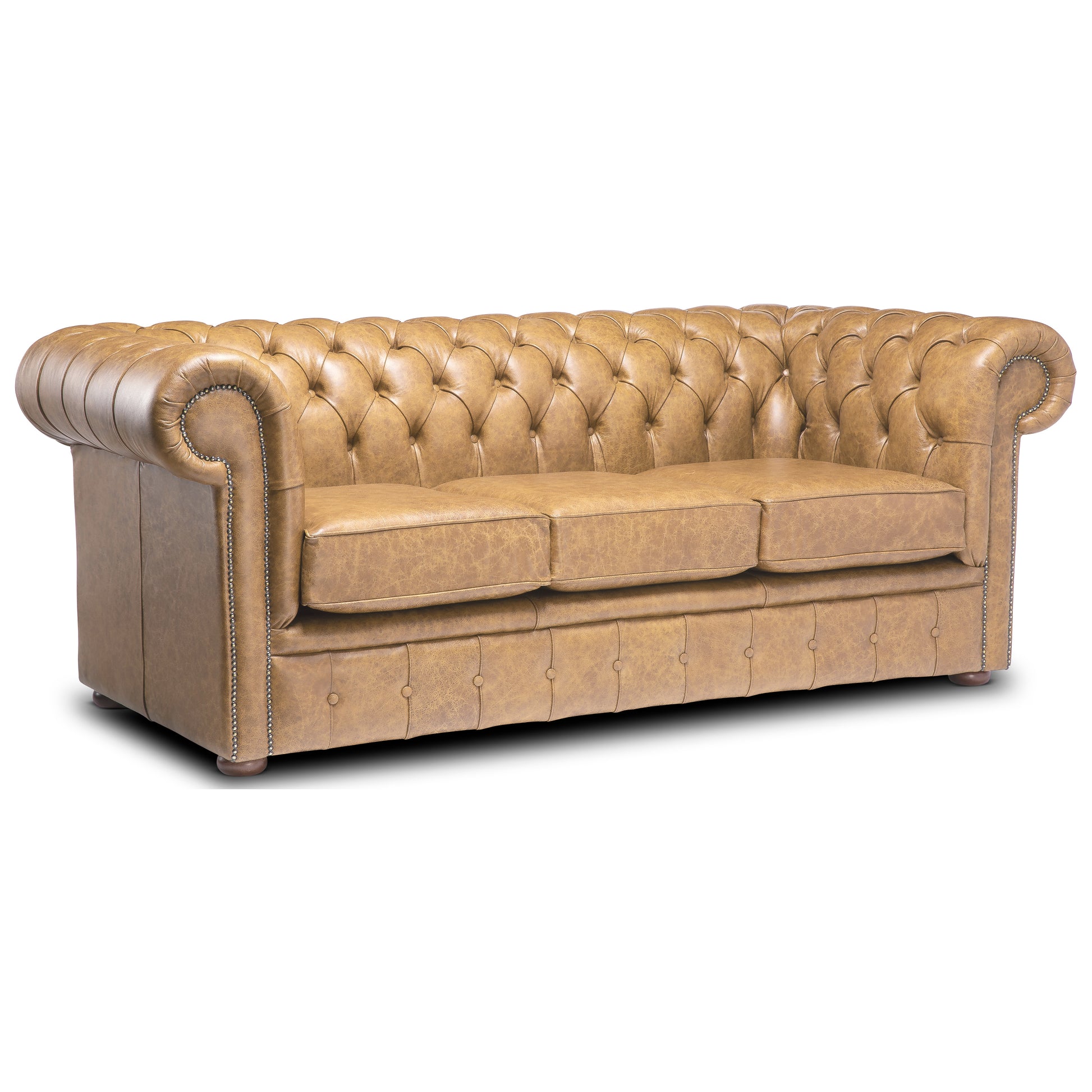 Hemingway Chesterfield Sofa Apache Ash Leather