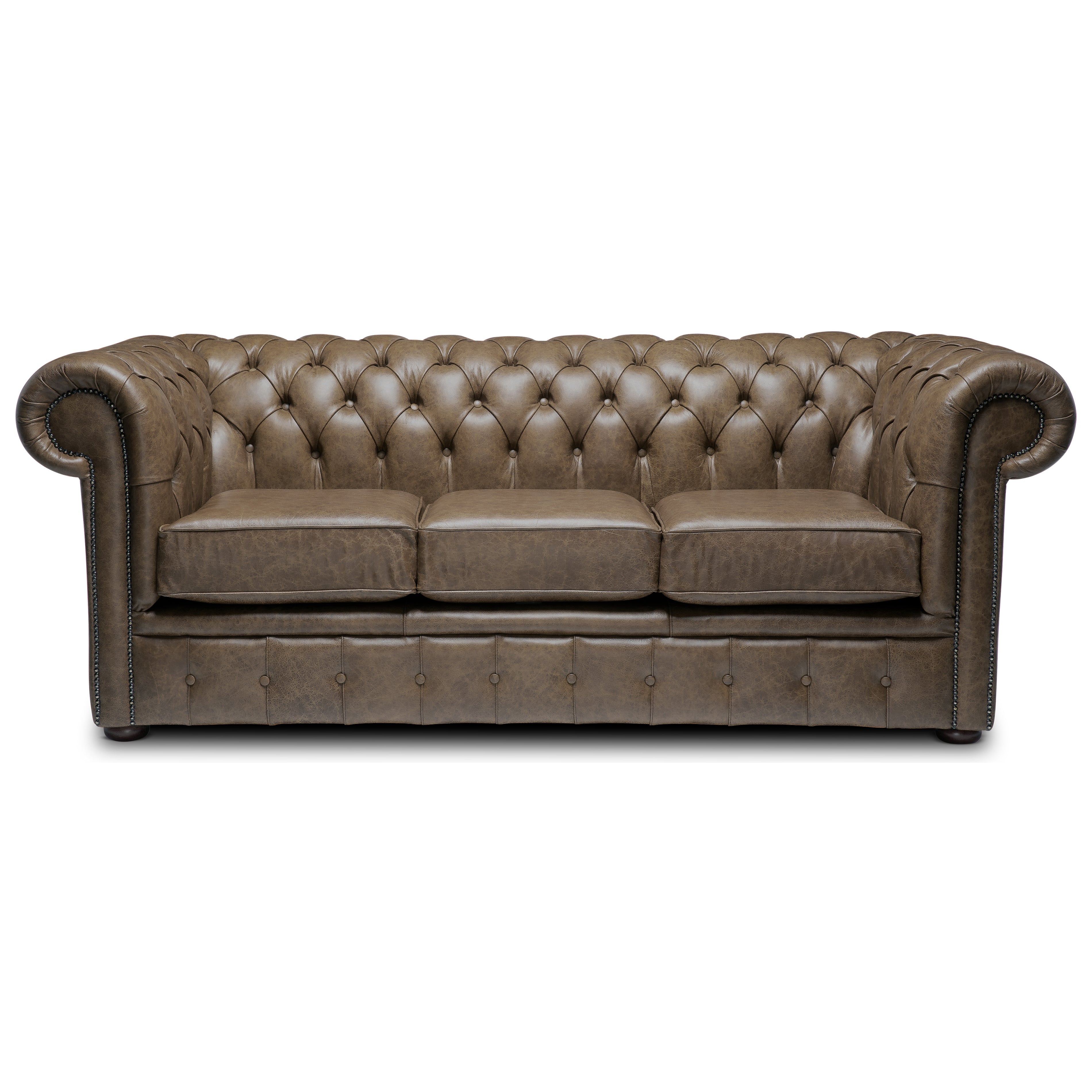 Hemingway Chesterfield Sofa Apache Pewter Leather