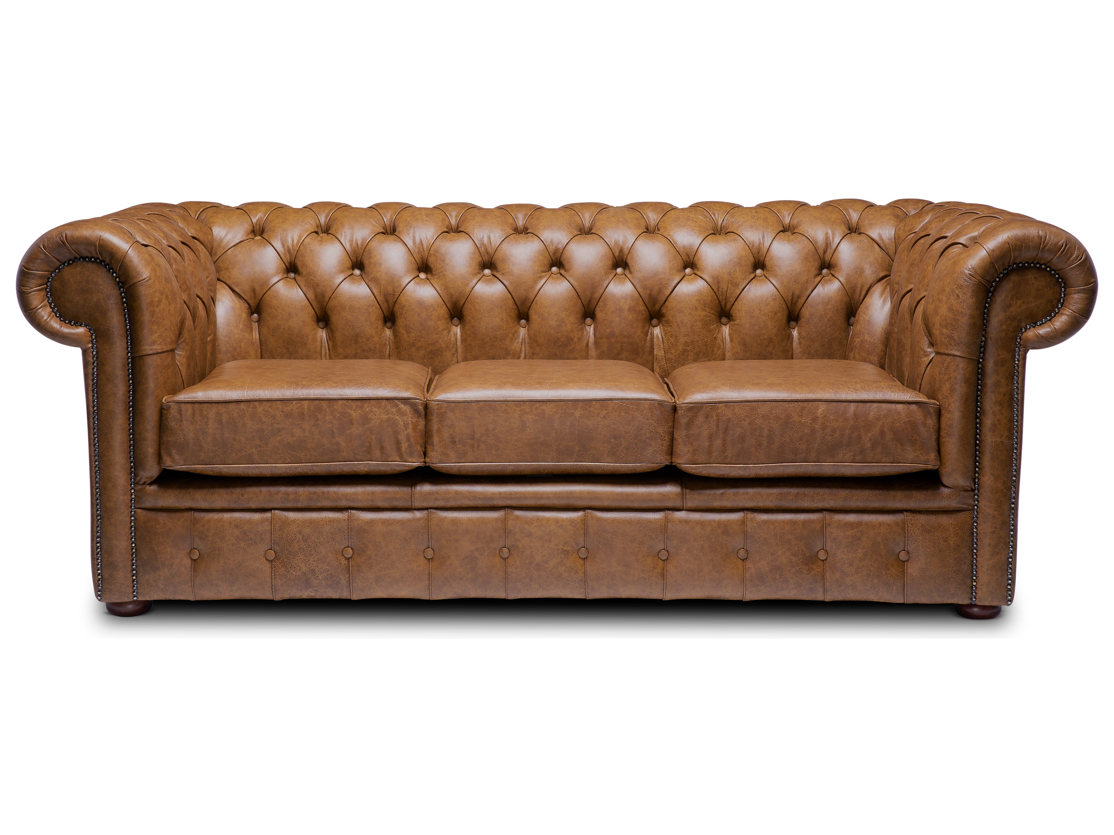 Hemingway Chesterfield Sofa Apache Rum Leather