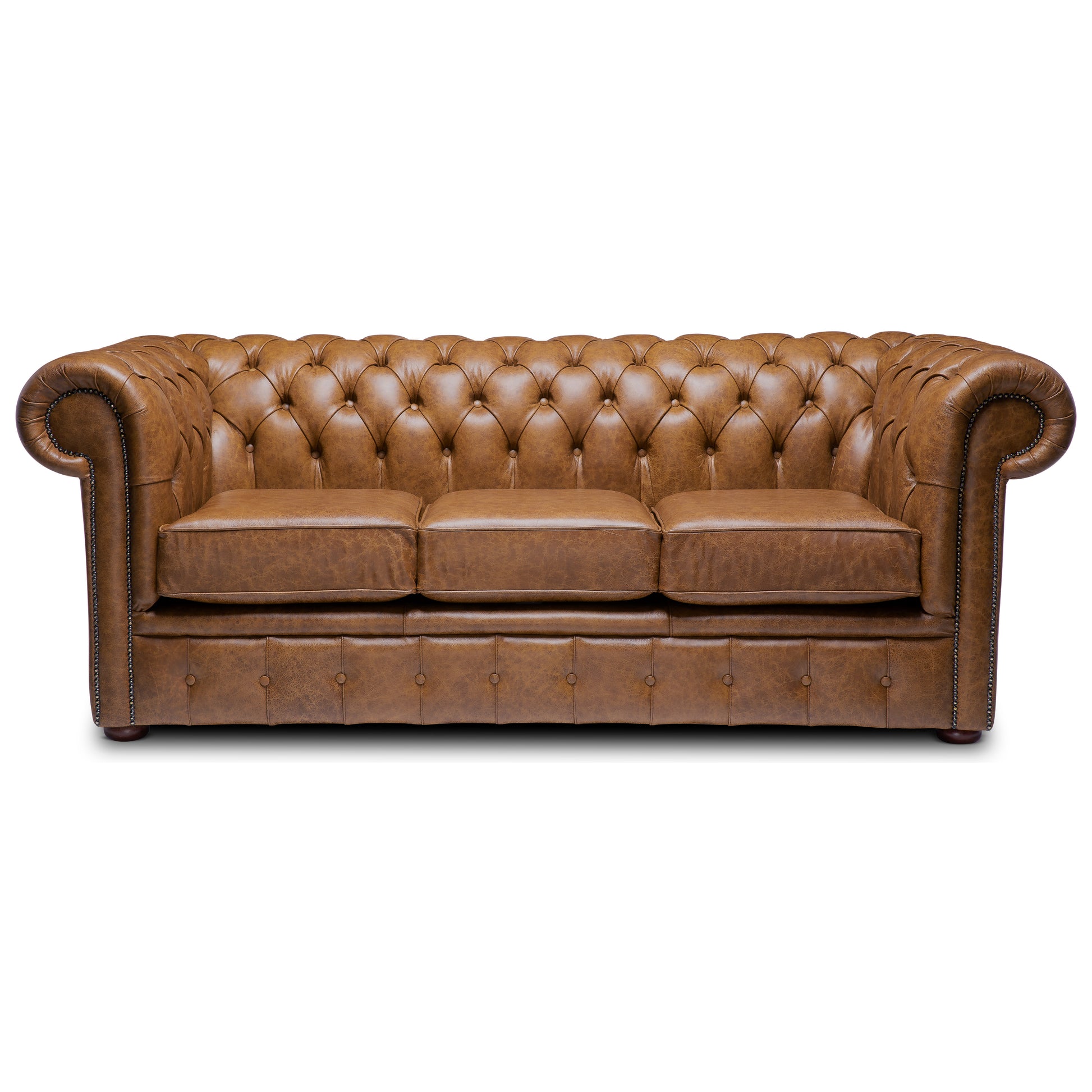 Hemingway Chesterfield Sofa Apache Rum Leather