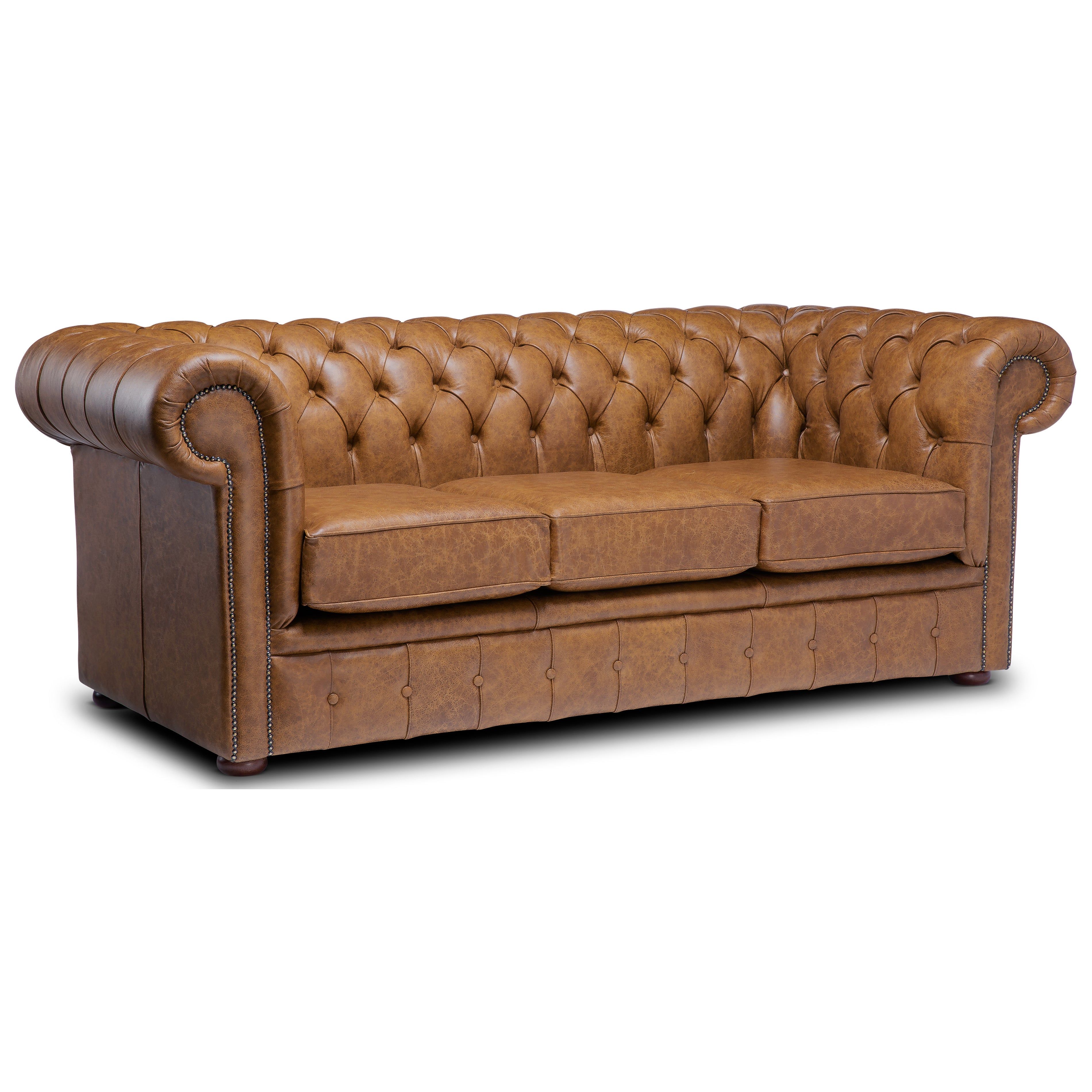 Hemingway Chesterfield Sofa Apache Rum Leather