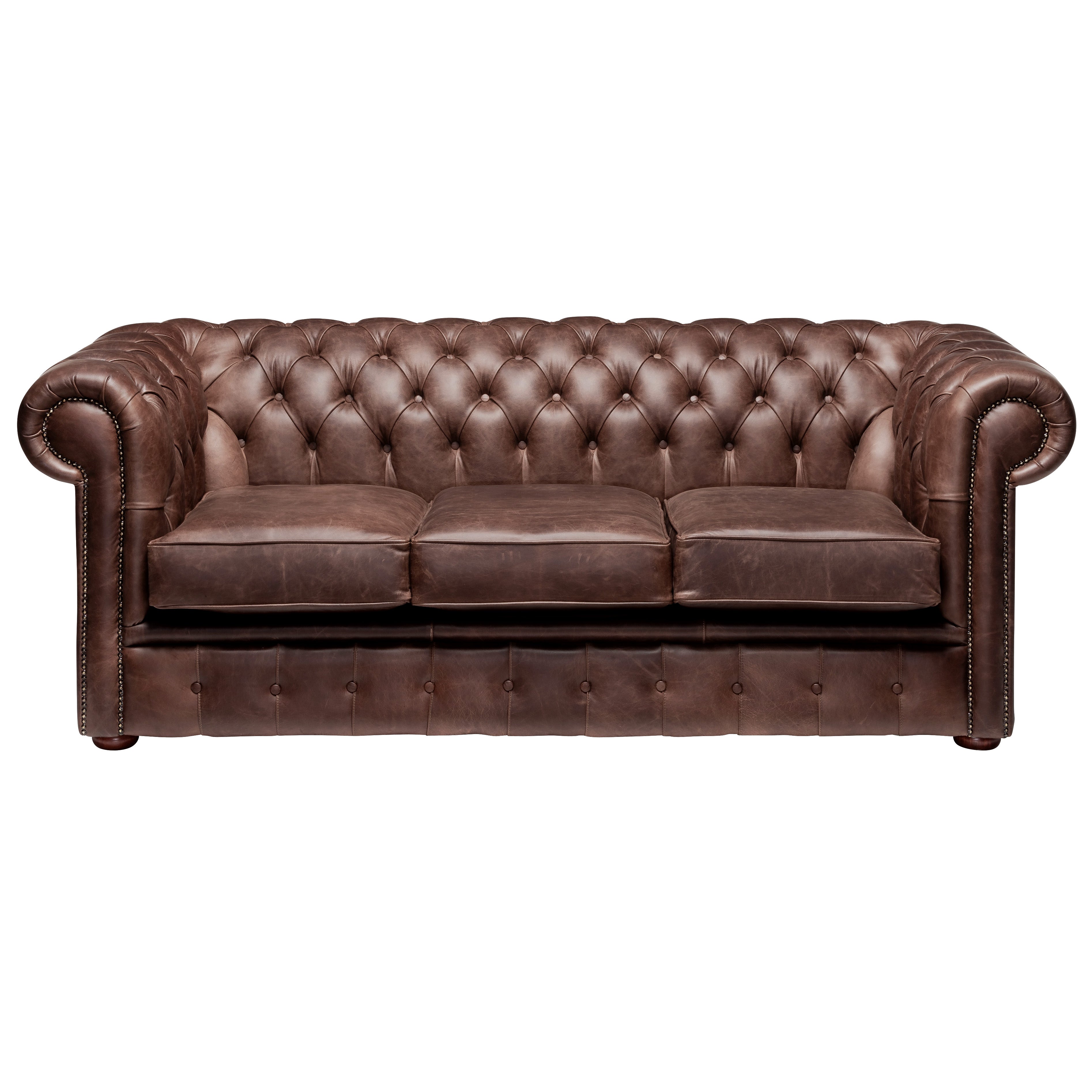 Hemingway Chesterfield Sofa Dune Coffee Leather