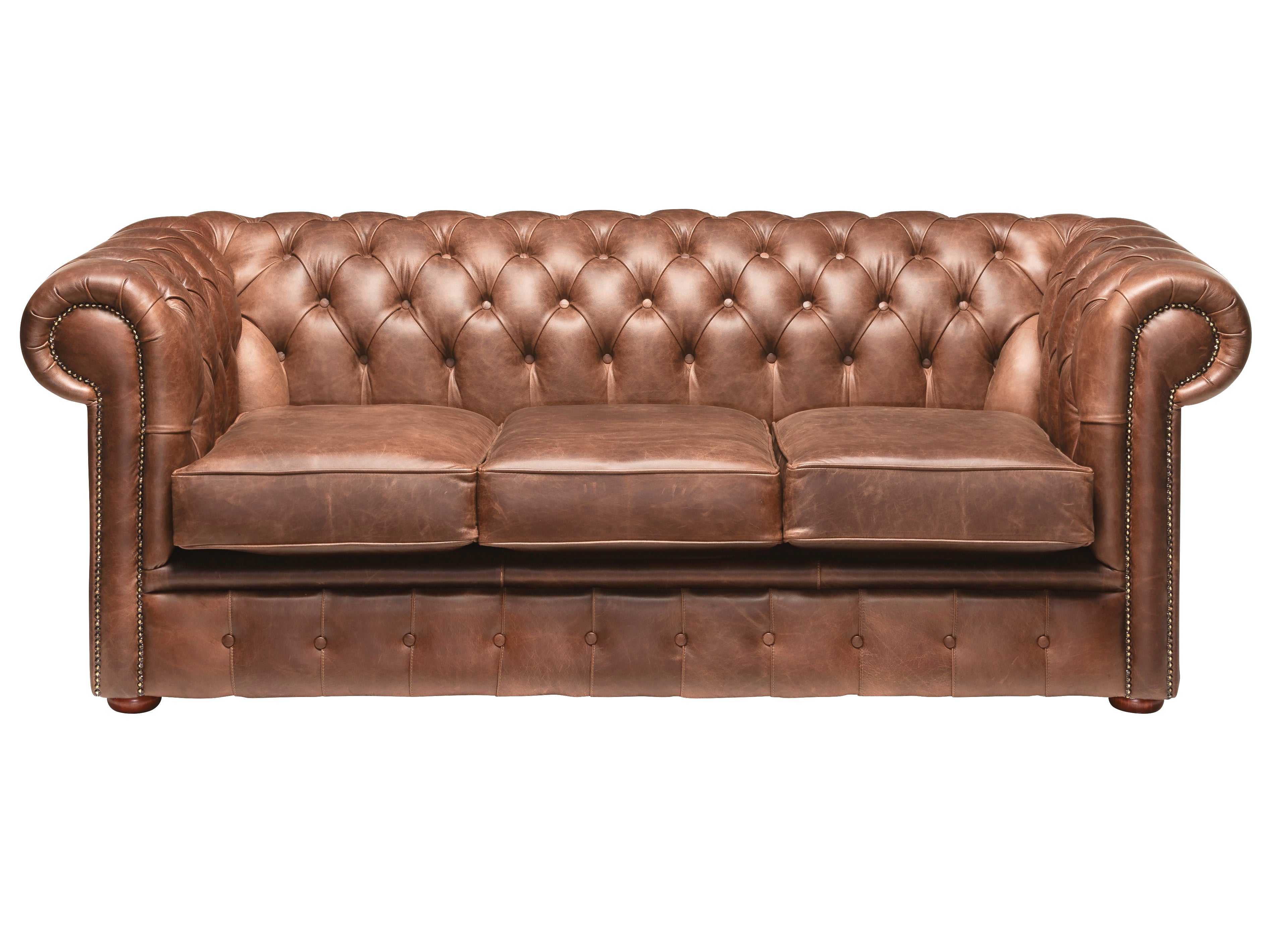 Hemingway Chesterfield Sofa Dune Sand Leather