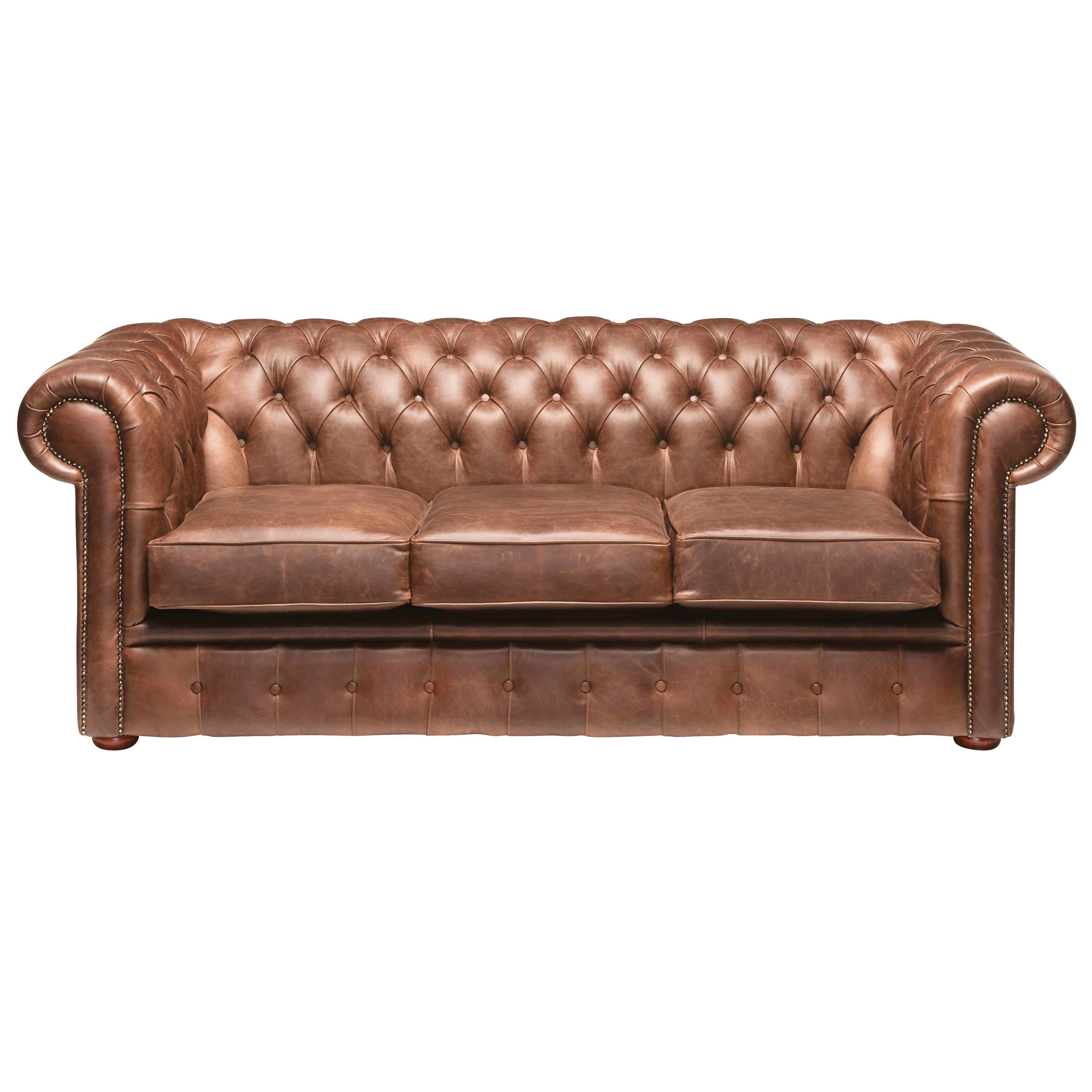 Hemingway Chesterfield Sofa Dune Sand Leather