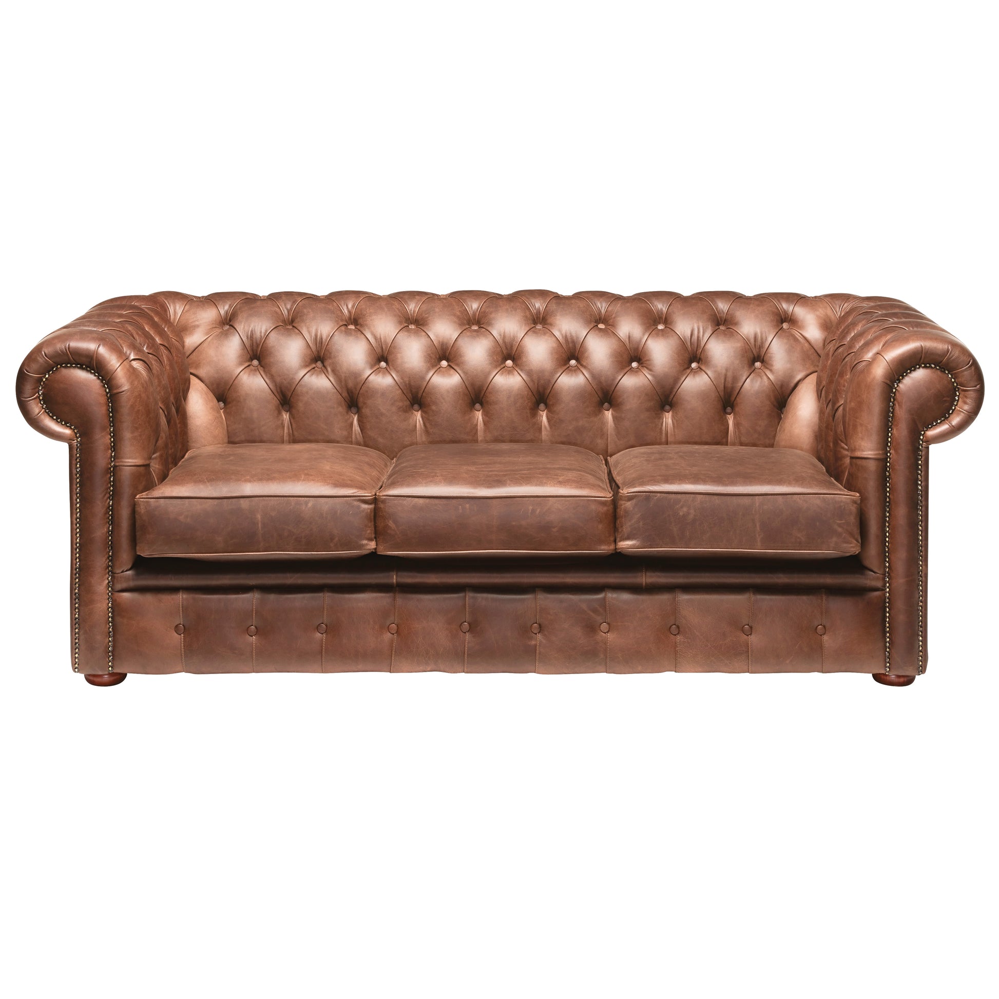 Hemingway Chesterfield Sofa Dune Sand Leather
