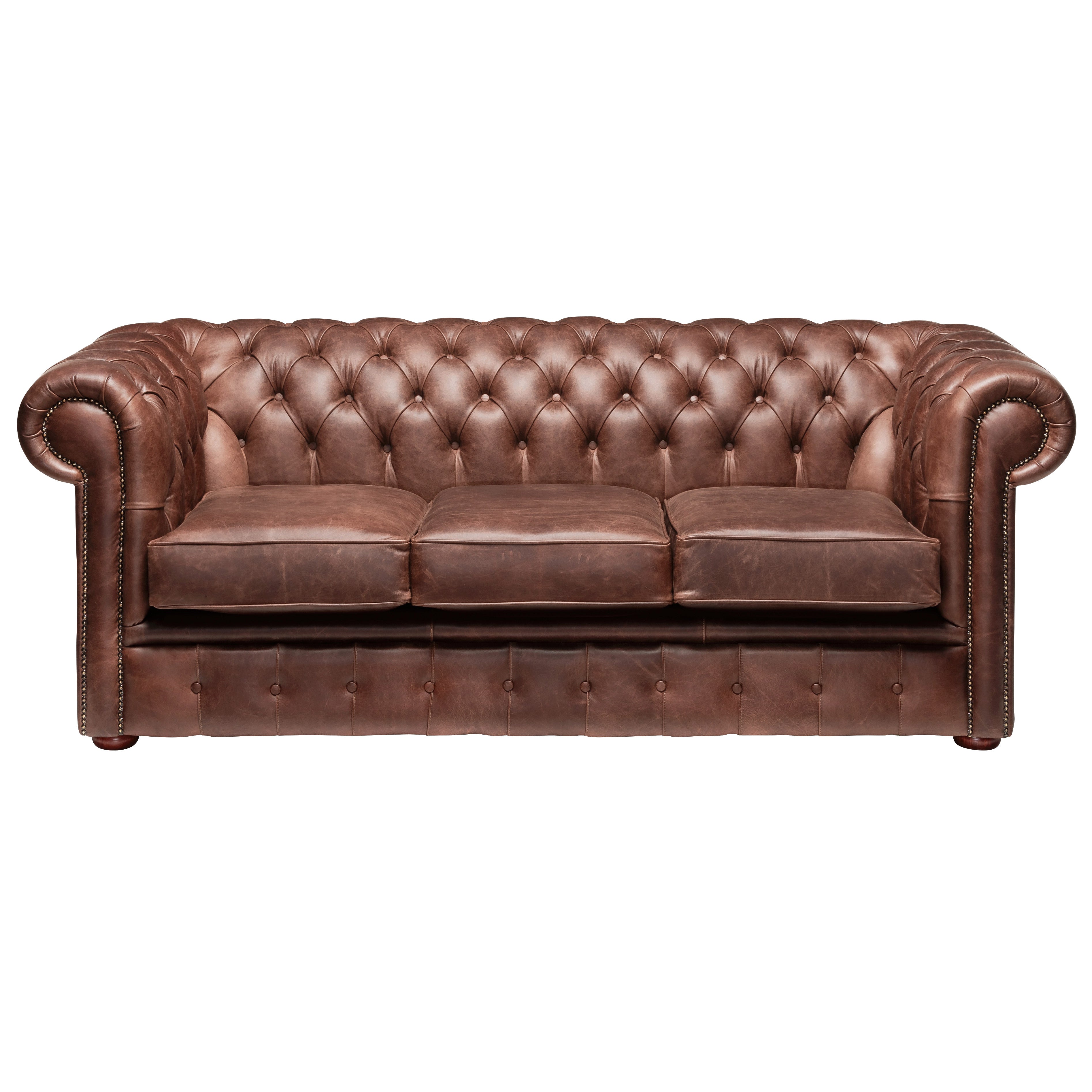 Hemingway Chesterfield Sofa Dune Tan Leather