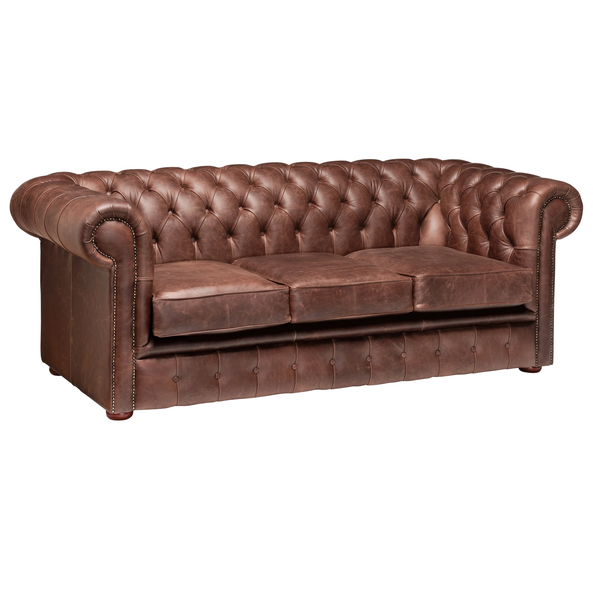 Hemingway Chesterfield Sofa Dune Tan Leather