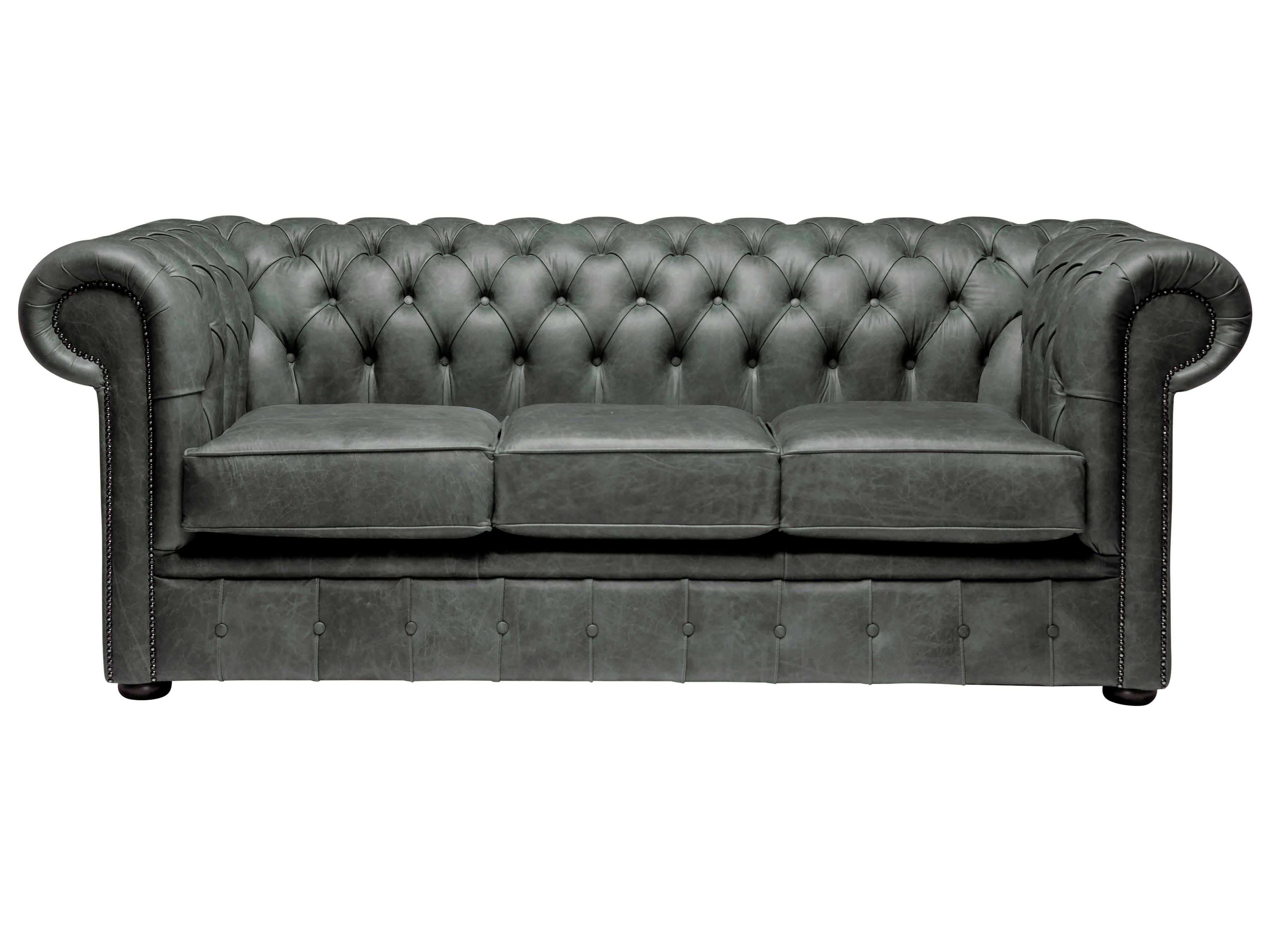 Hemingway Chesterfield Sofa Malvern Green Leather