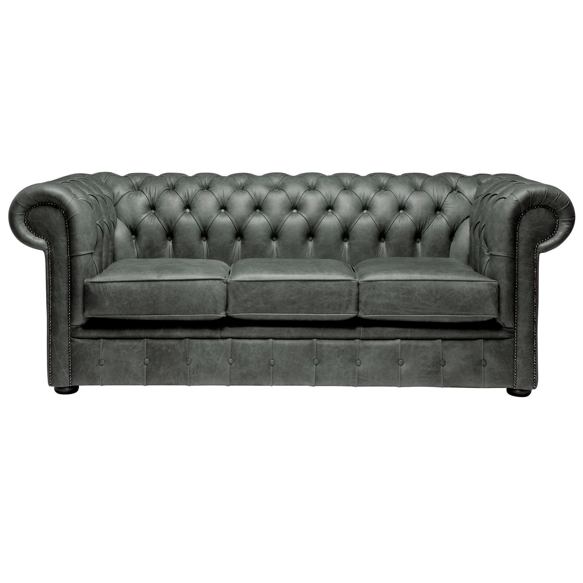 Hemingway Chesterfield Sofa Malvern Green Leather