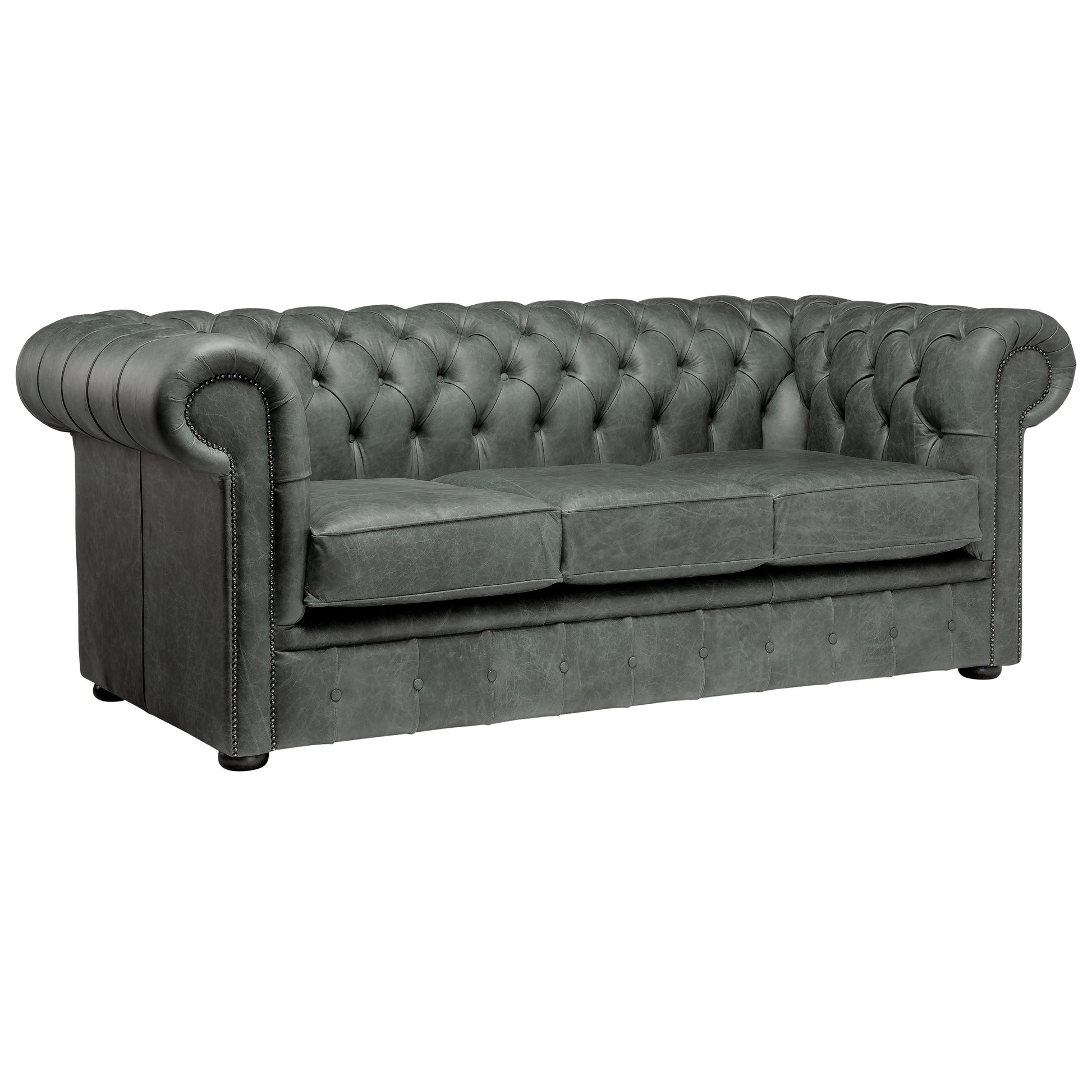 Hemingway Chesterfield Sofa Malvern Green Leather