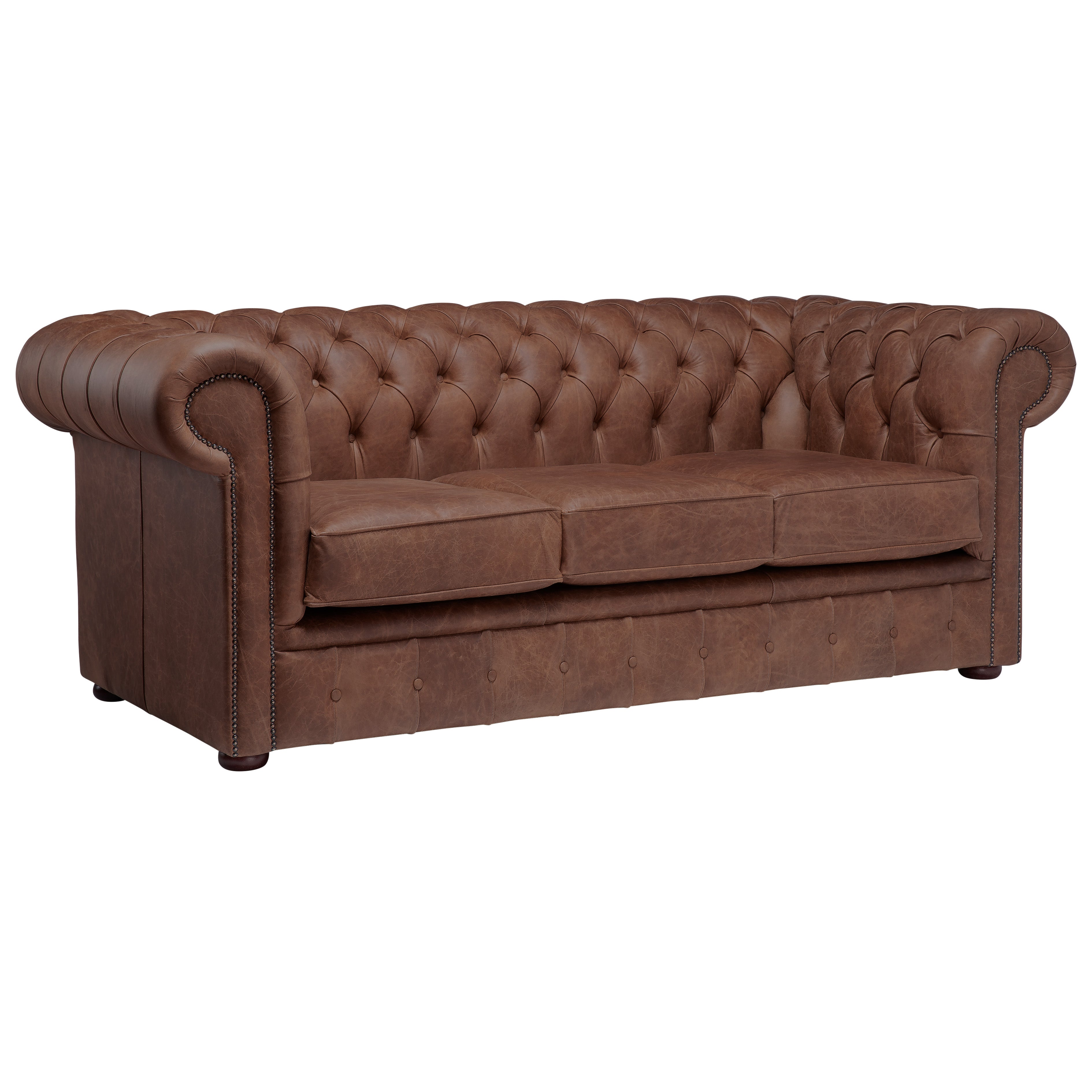 Hemingway Chesterfield Sofa Malvern Wine Leather