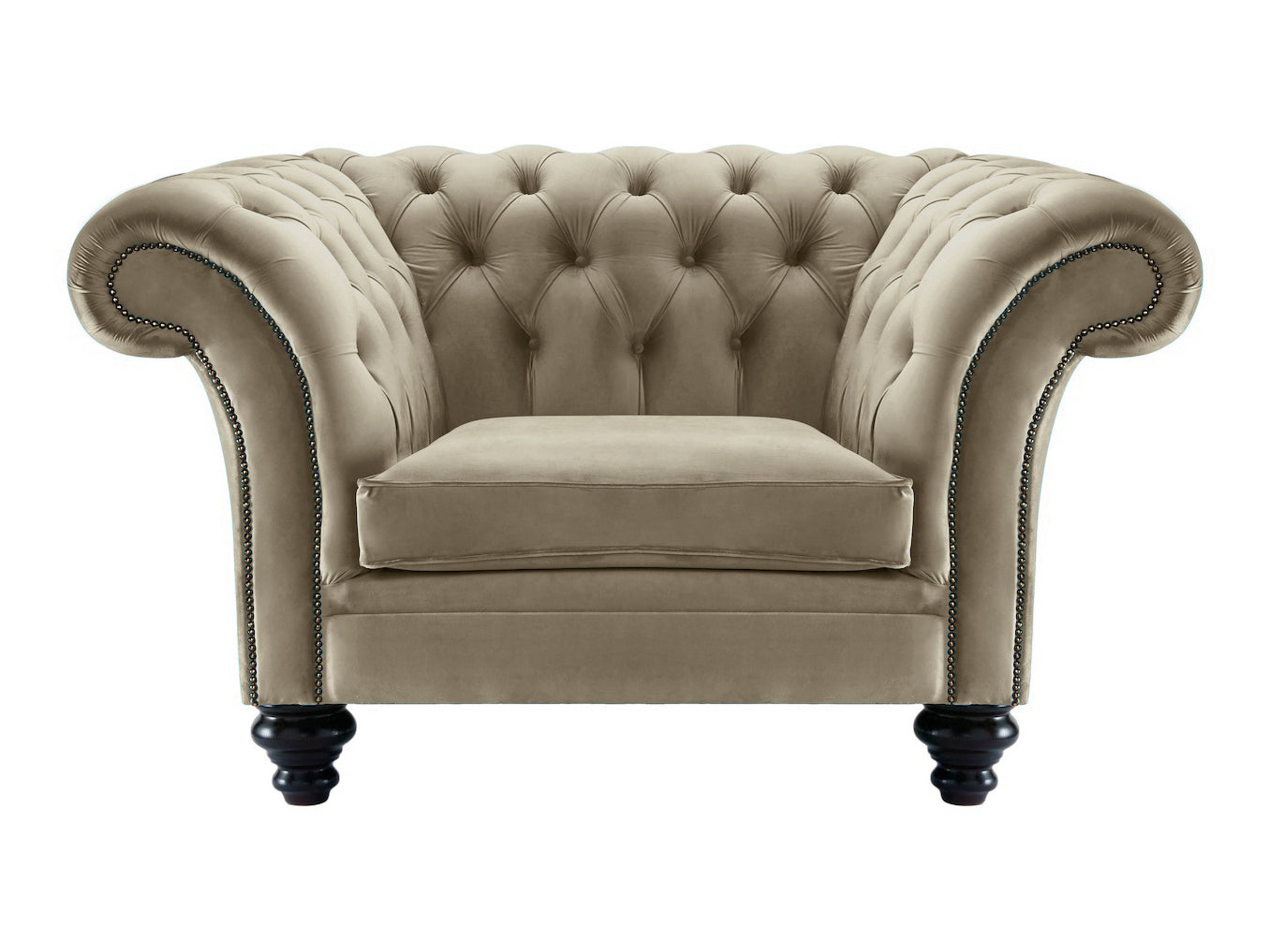 Milano Chesterfield Club Chair Boutique Cedar Velvet