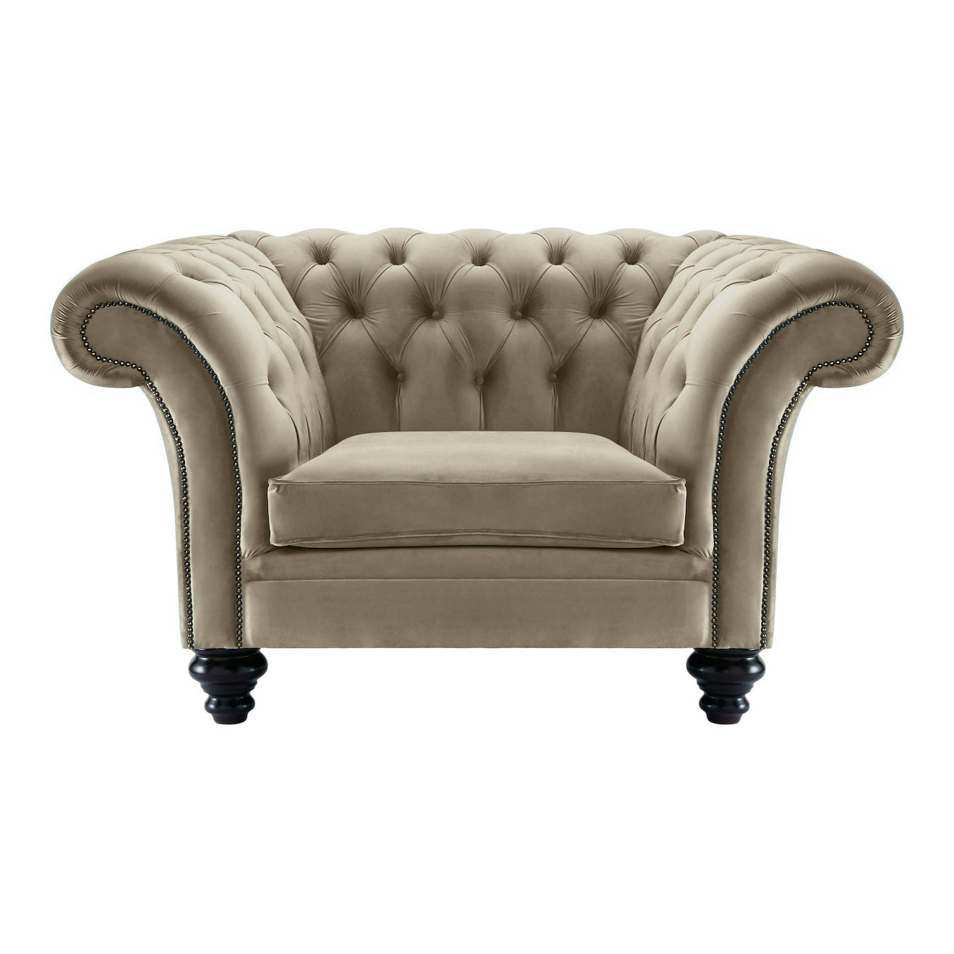 Milano Chesterfield Club Chair Boutique Cedar Velvet