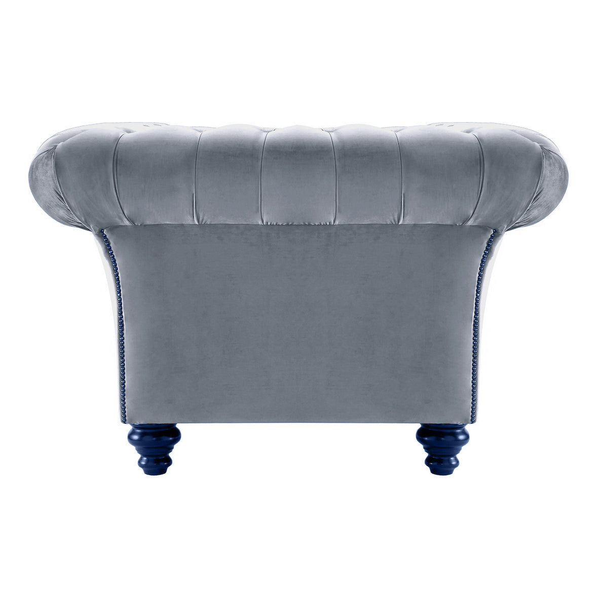 Milano Chesterfield Club Chair Boutique Platinum Velvet