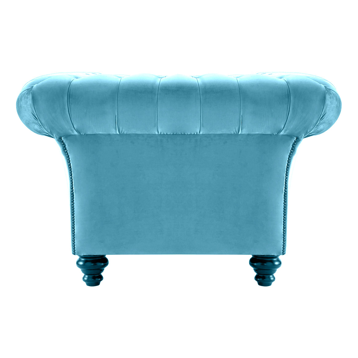 Milano Chesterfield Club Chair Boutique Sky Velvet