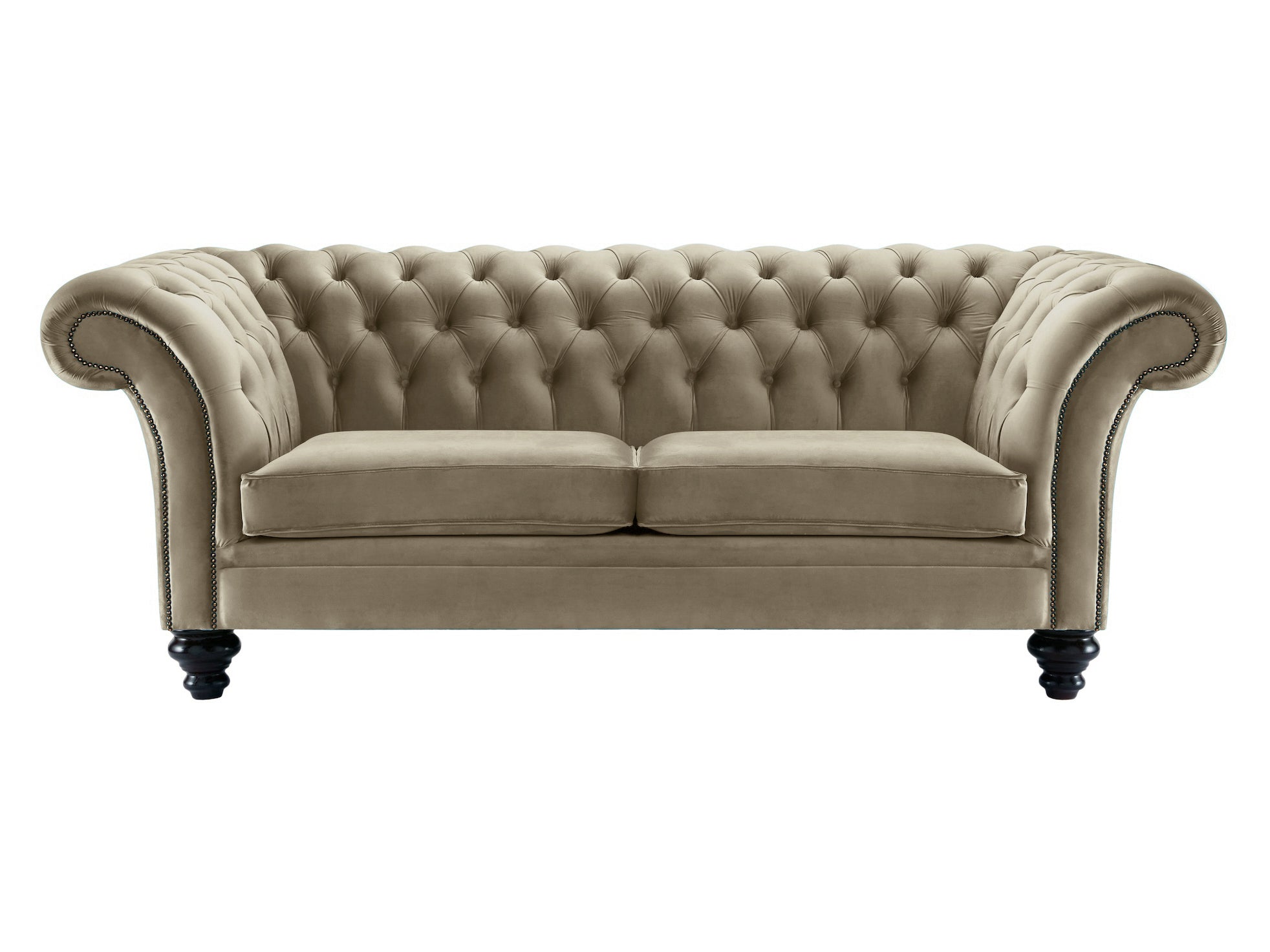 Milano Chesterfield Sofa Boutique Cedar Velvet