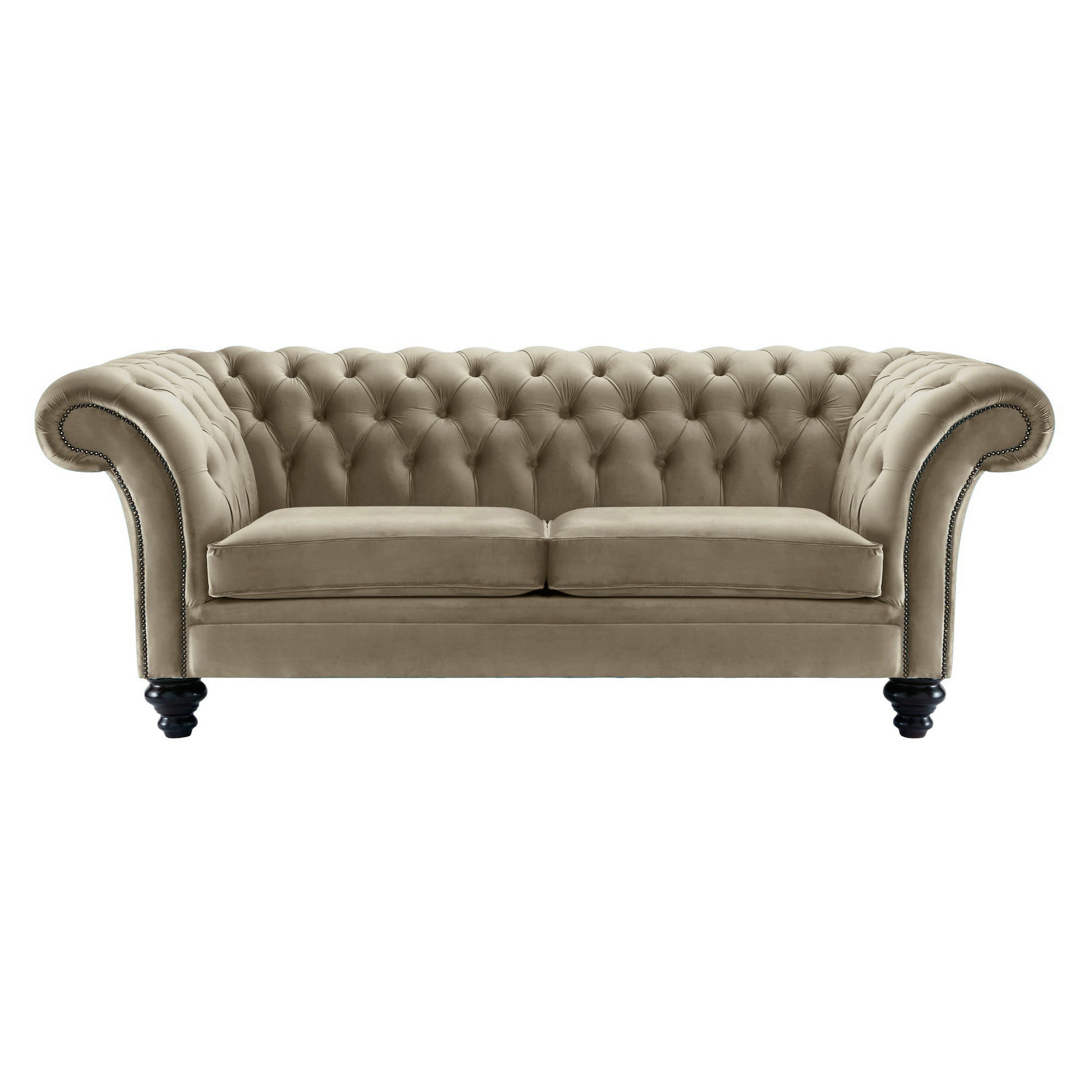 Milano Chesterfield Sofa Boutique Cedar Velvet
