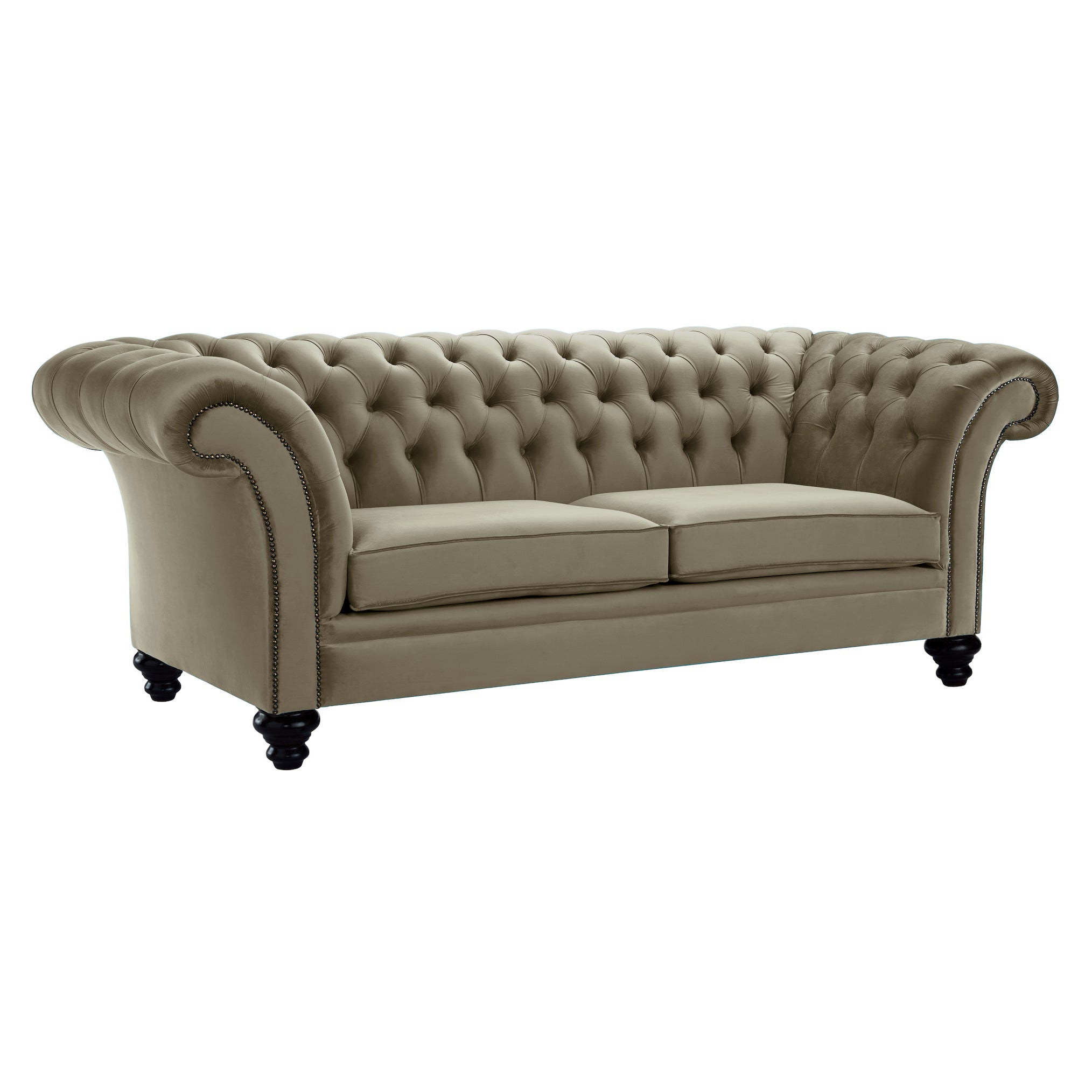 Milano Chesterfield Sofa Boutique Cedar Velvet