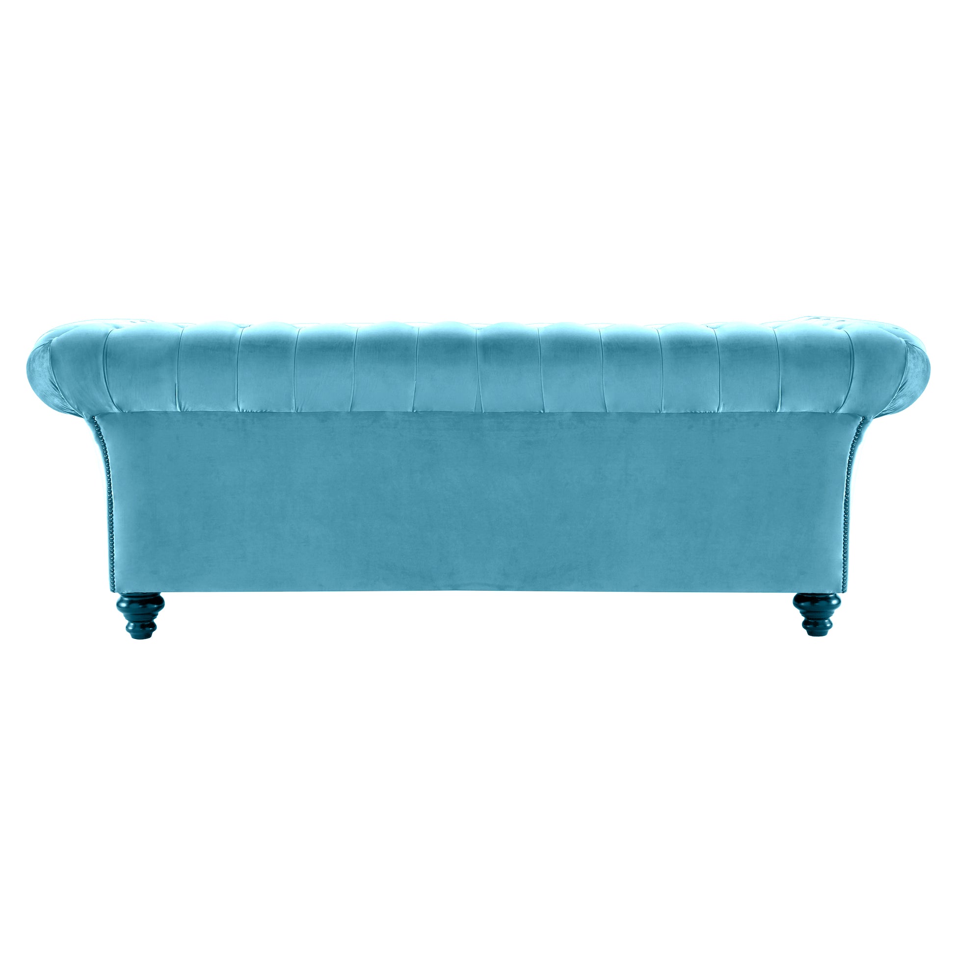Milano Chesterfield Sofa Boutique Sky Velvet
