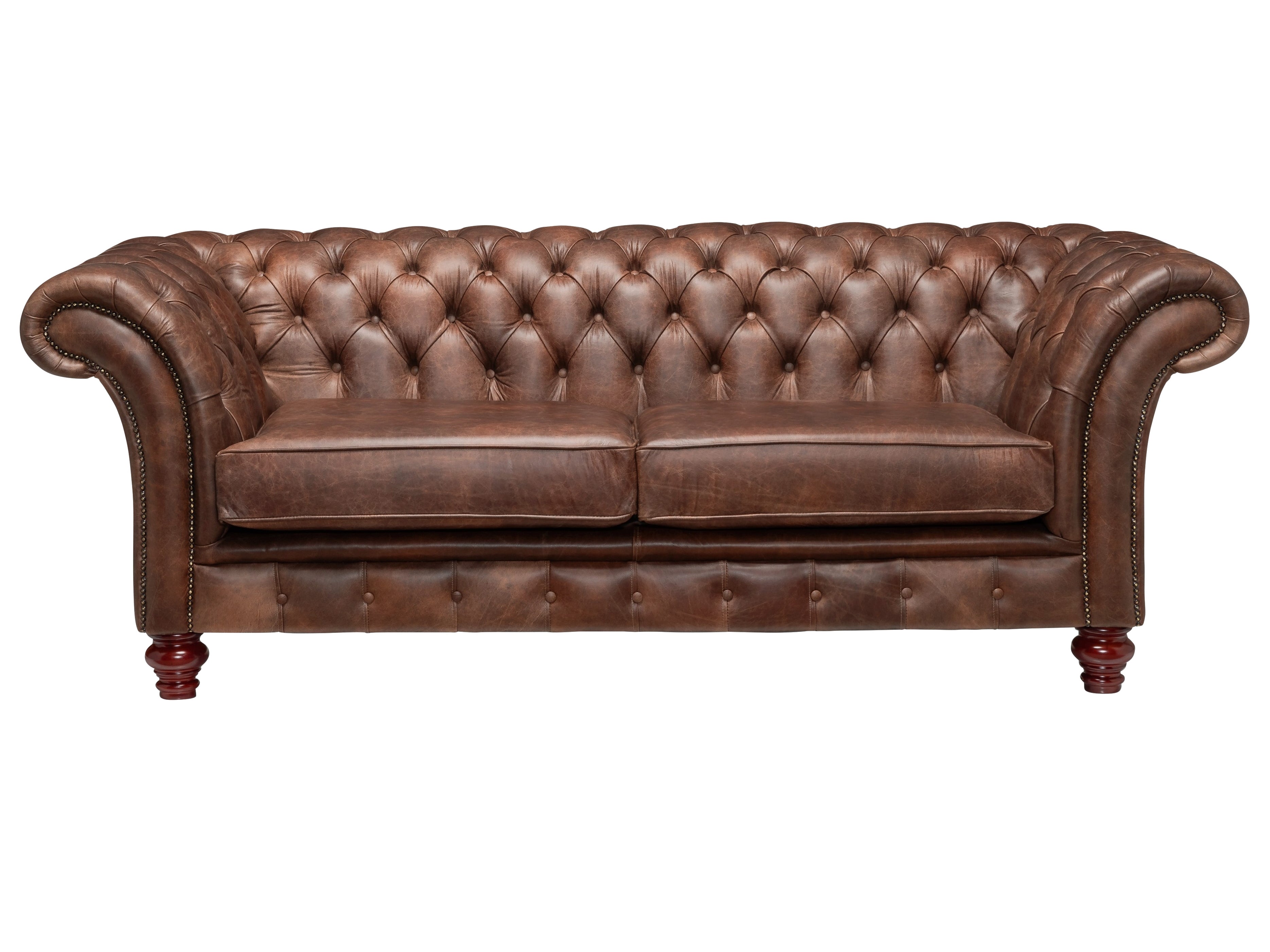 Milano Chesterfield Sofa Dune Tan Leather